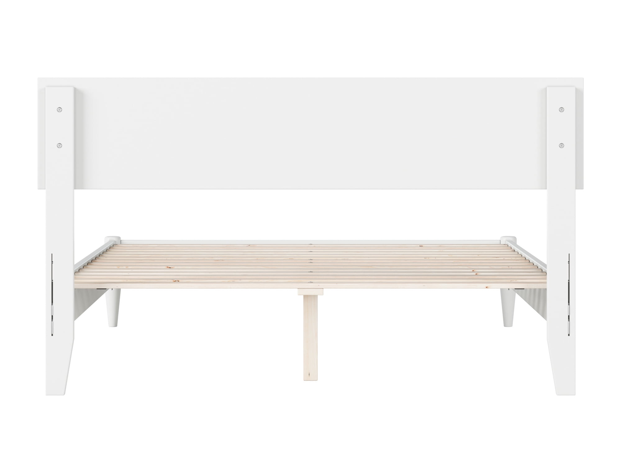 AFI Aria Full Modern Solid Wood Low Profile Platform Bed, White - Image 6