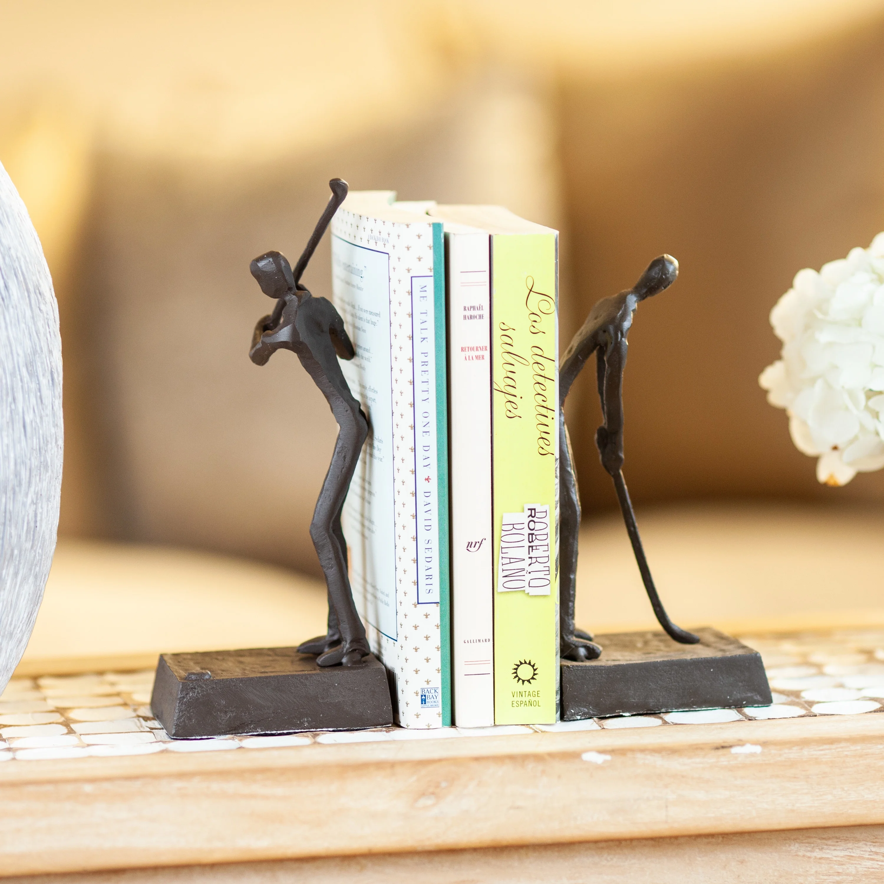 Danya B. Golfers Iron Bookend Set – Golf Home and Office Décor - Image 4