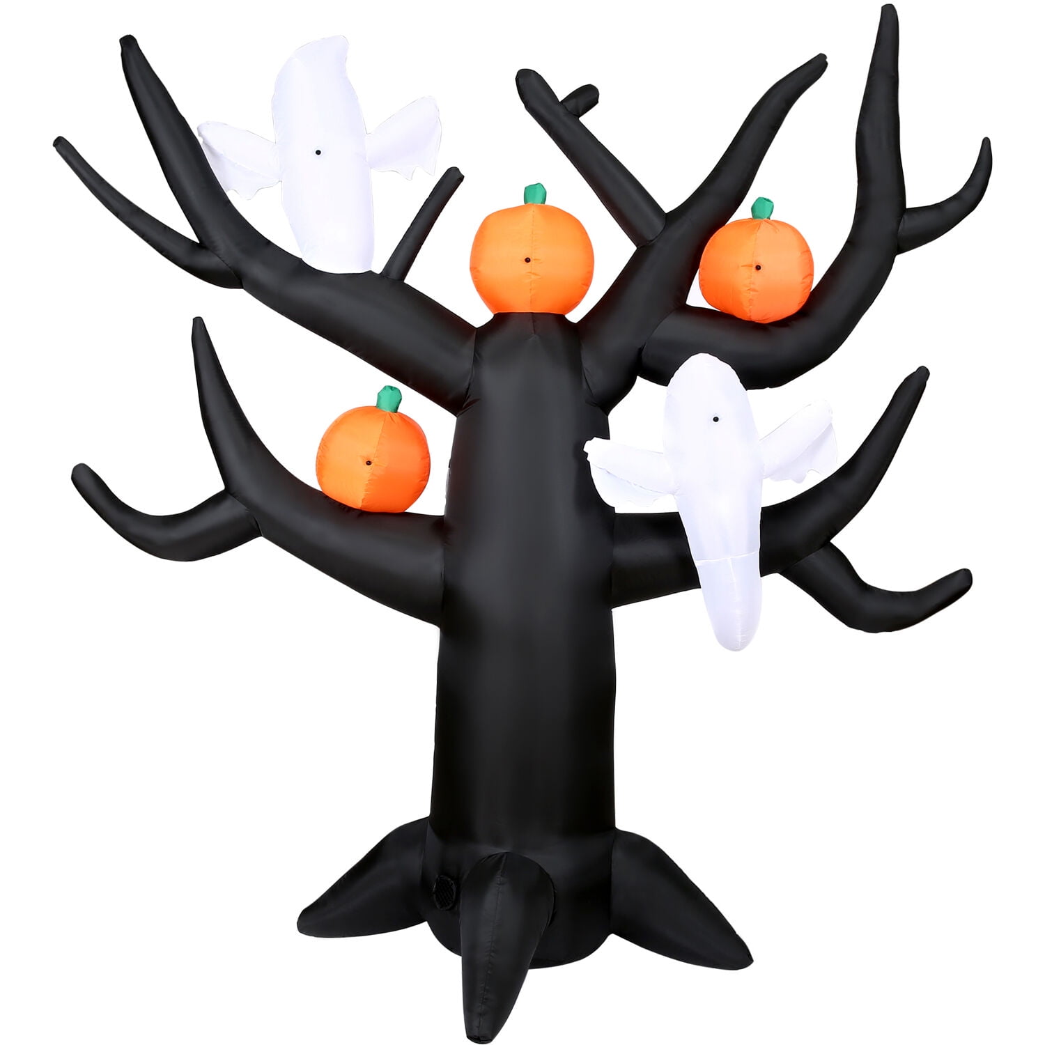 Haunted Hill Farm 8 ft Pre-Lit Inflatable Spooky Tree with Ghosts and Pumpkins, HISPKYTREE081-L - Image 4