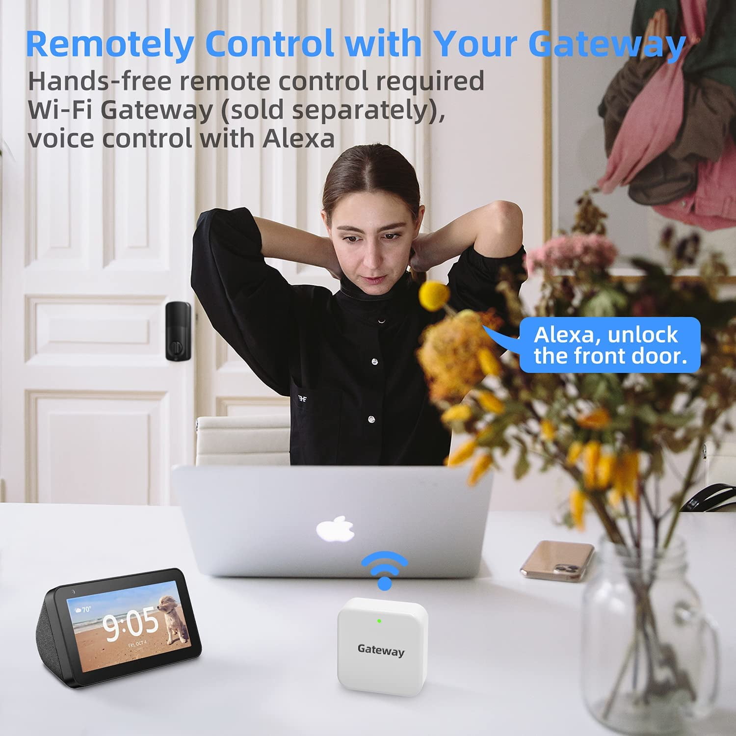 Smart Lock,hornbill Fingerprint Electronic Deadbolt Door Lock with Keypad-Bluetooth,Keyless Entry Smart Deadbolt,Free App Control,IC Card,Ekeys Sharing,Passcode,Auto Lock,Support Google Home - Image 8