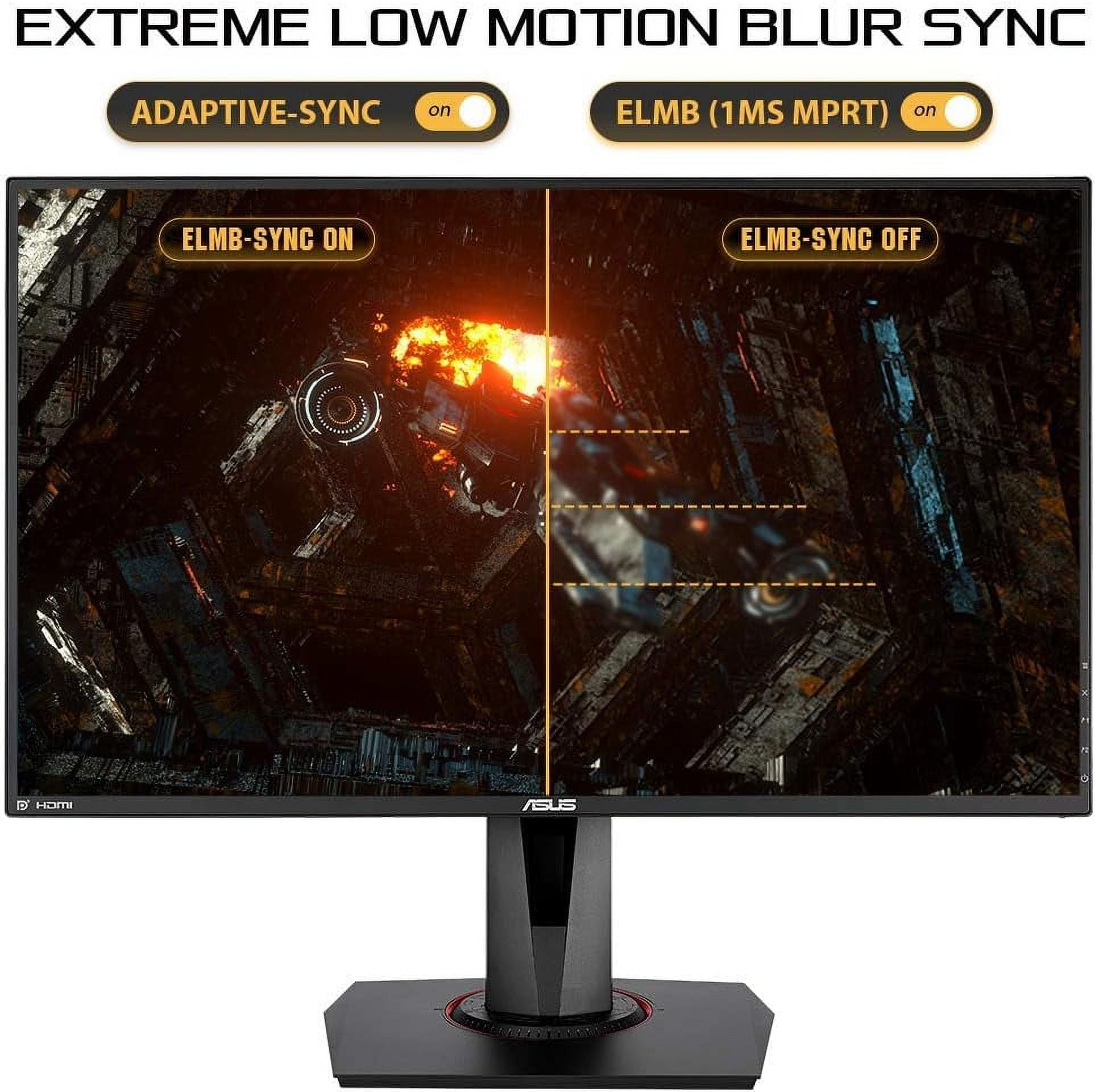 ASUS TUF Gaming VG279QM 27" Full HD 1920 x 1080 1 ms (GTG) 280Hz (Overclocking) 2 x HDMI, DisplayPort G-SYNC ELMB SYNC HDR Built-in Speakers LED Backlit Height Adjustable IPS Gaming Monitor - Image 5