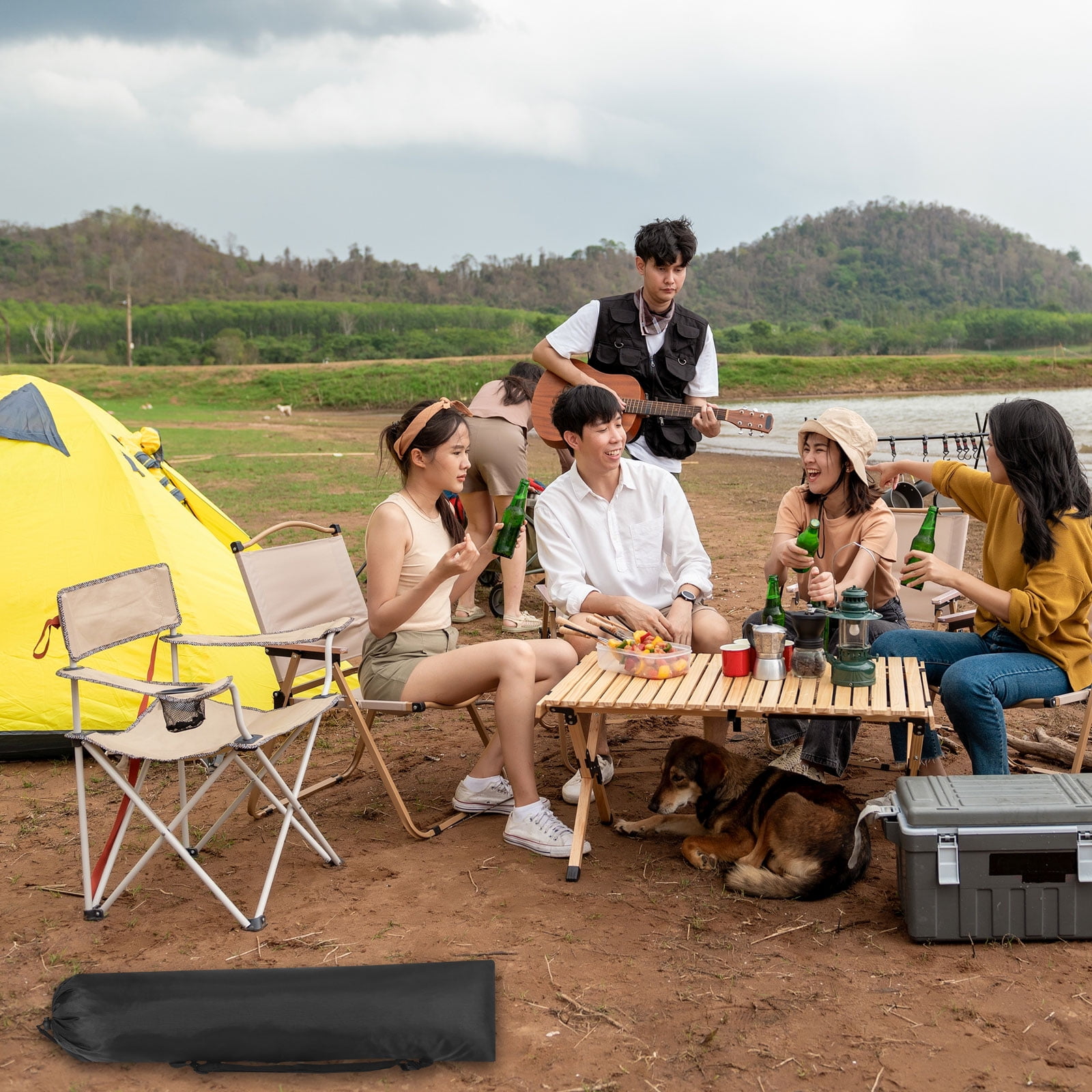 38x10" Camp Chair Replacement Bag Folding Camping Chair Carry Bag Tripod Case Bag with Handle - Image 8