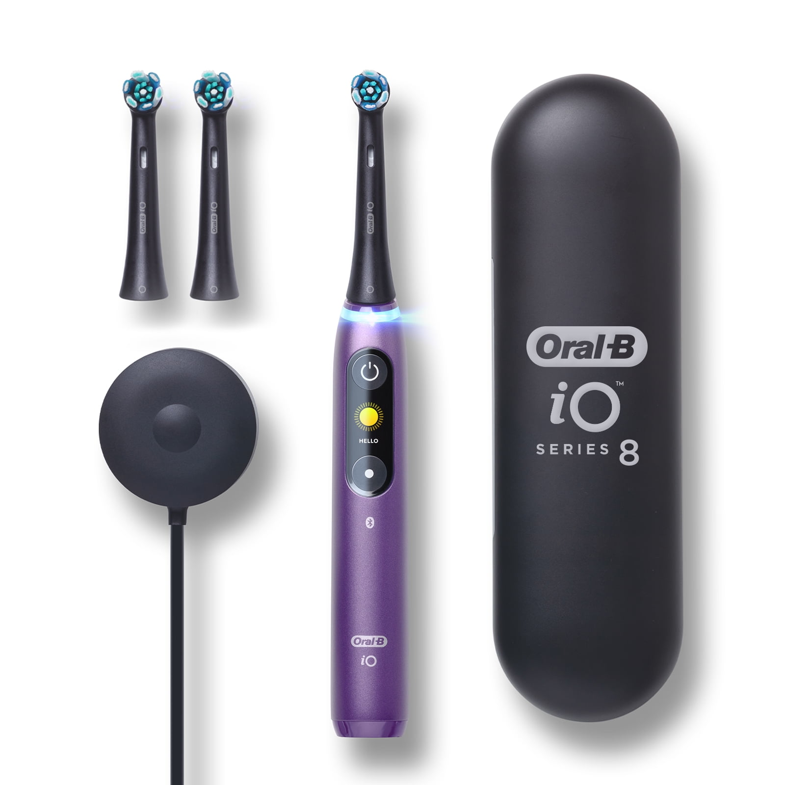 Oral-B iO Series 8 Electric Toothbrush with 3 Brush Heads, Violet Ametrine, for Adults and Children 3+. - Image 12