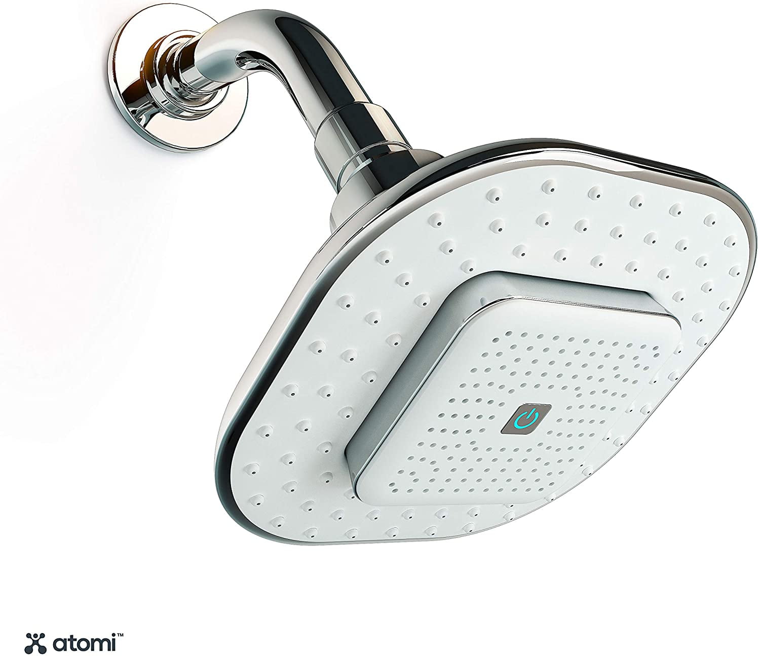 Atomi 4.9” White Showerhead With Removable, Magnetic Bluetooth Speaker – AT1490, 1 Pk - Image 3