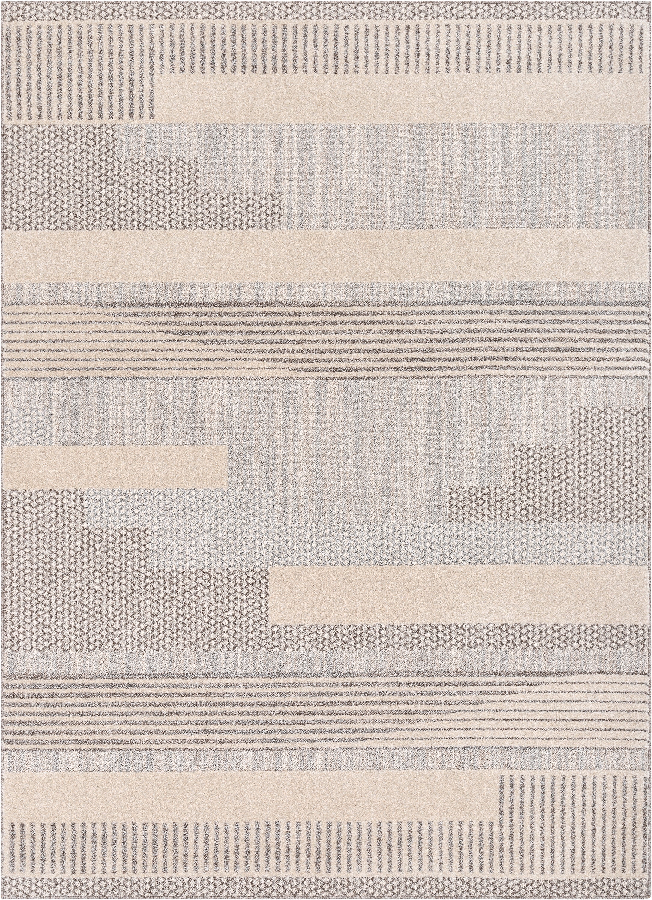 Well Woven Harlow Briar Contemporary Geometric Abstract Beige 7'10" x 9'10" Area Rug - Image 5