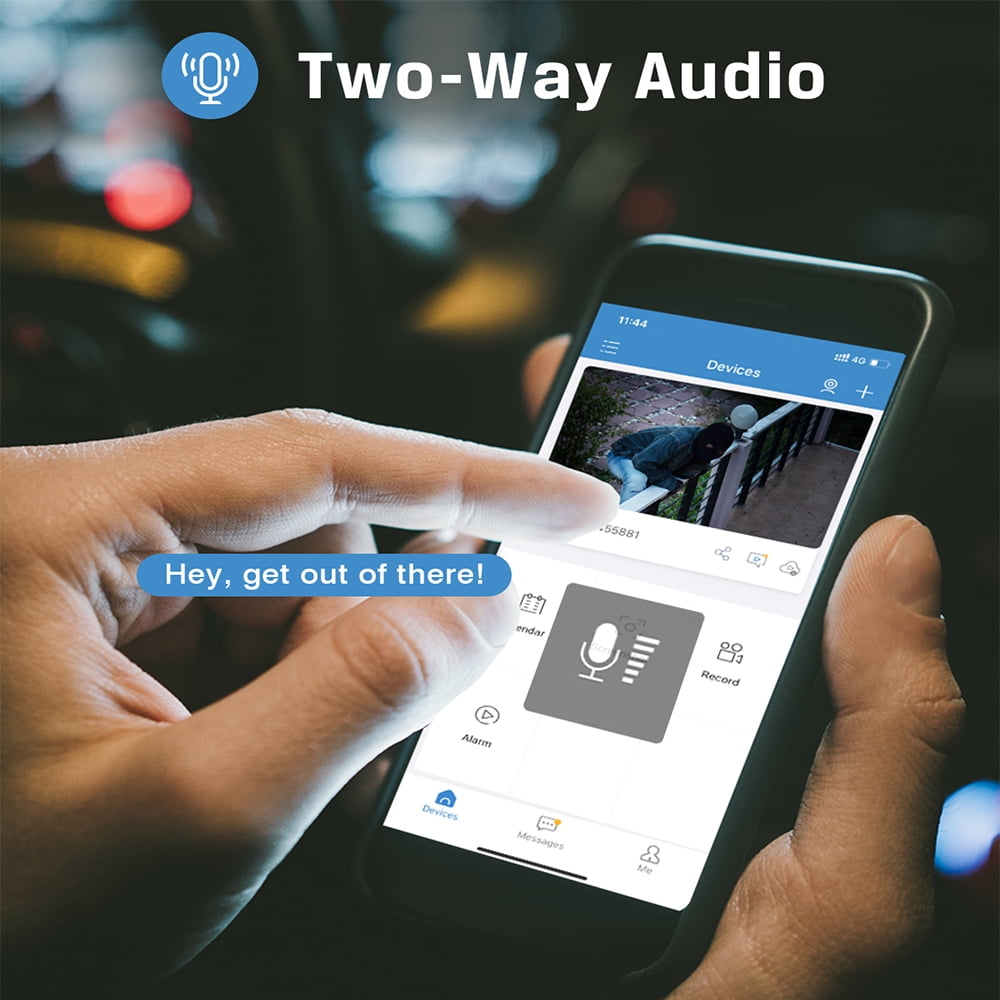 Xega XG-01-4G-1Pack 2K HD 2-Channel 4MP Outdoor Surveillance Camera with Sim Card, Black, 1-Pack - Image 4