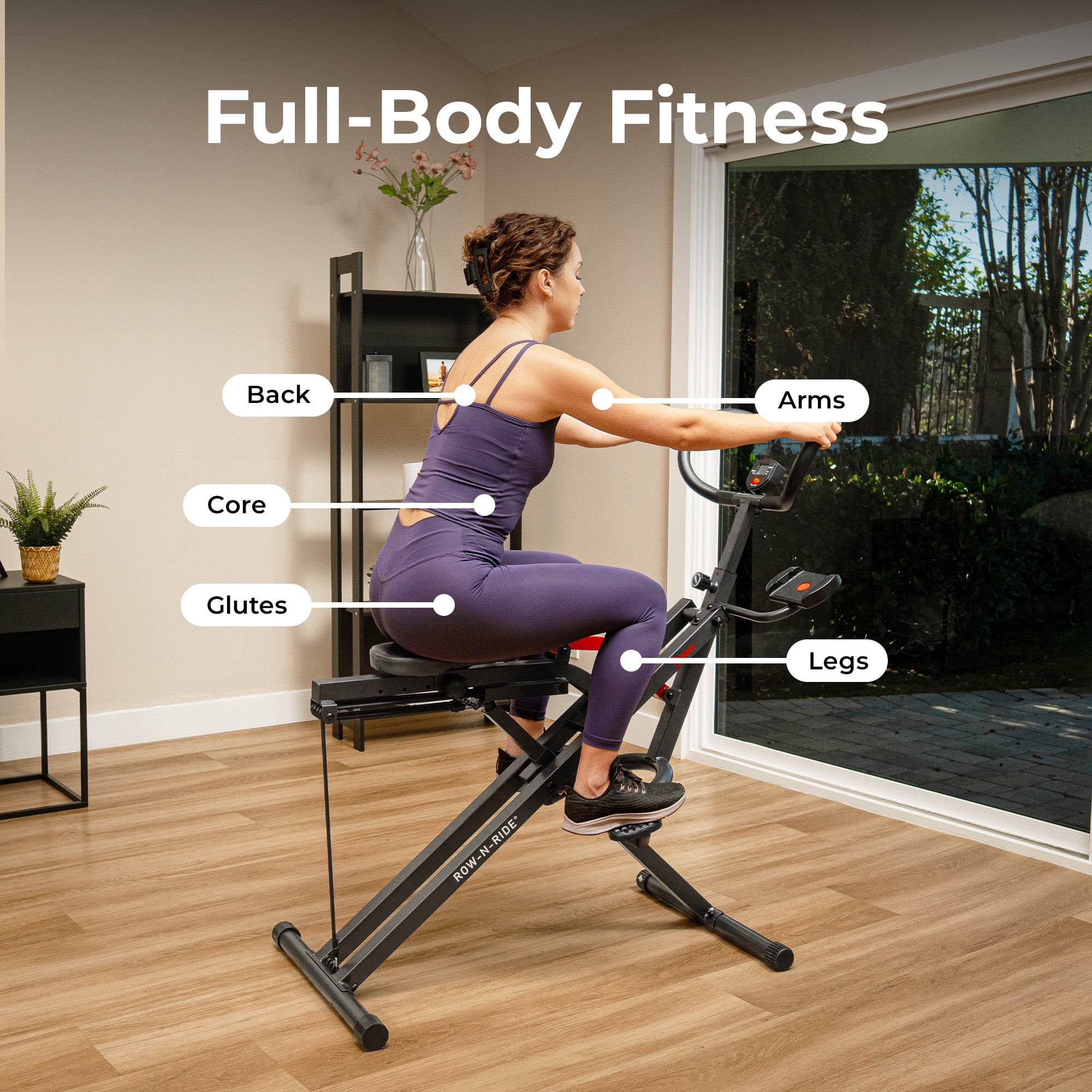 Sunny Health & Fitness SMART Row-N-Ride® Plus Assisted Squat Machine - Image 7