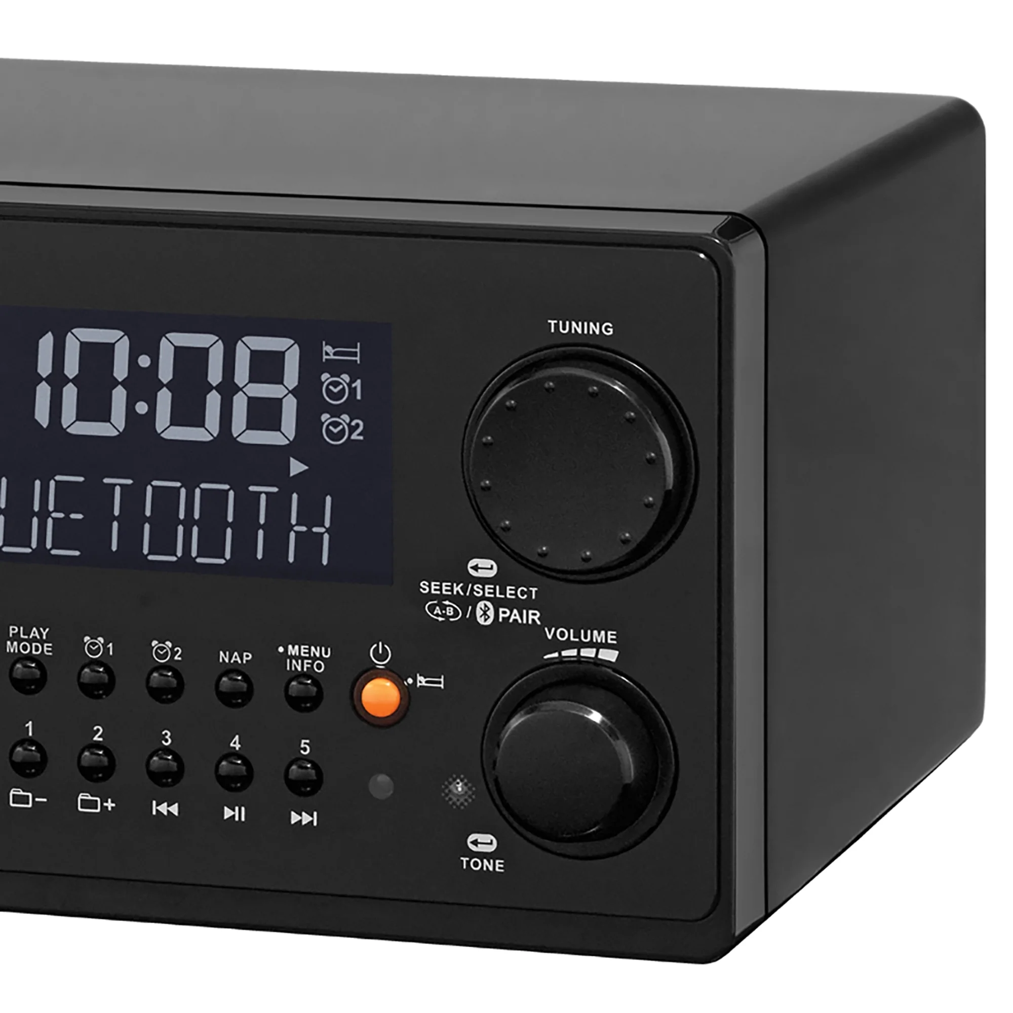 Sangean Portable AM/FM Radio, Black, WR22BK - Image 3