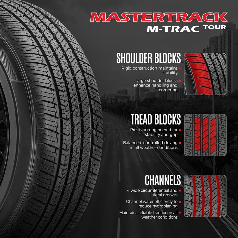 Mastertrack M-TRAC TOUR All Season 205/55R16 205/55 R16 91V Passenger Tires (No Wheels) - Image 7