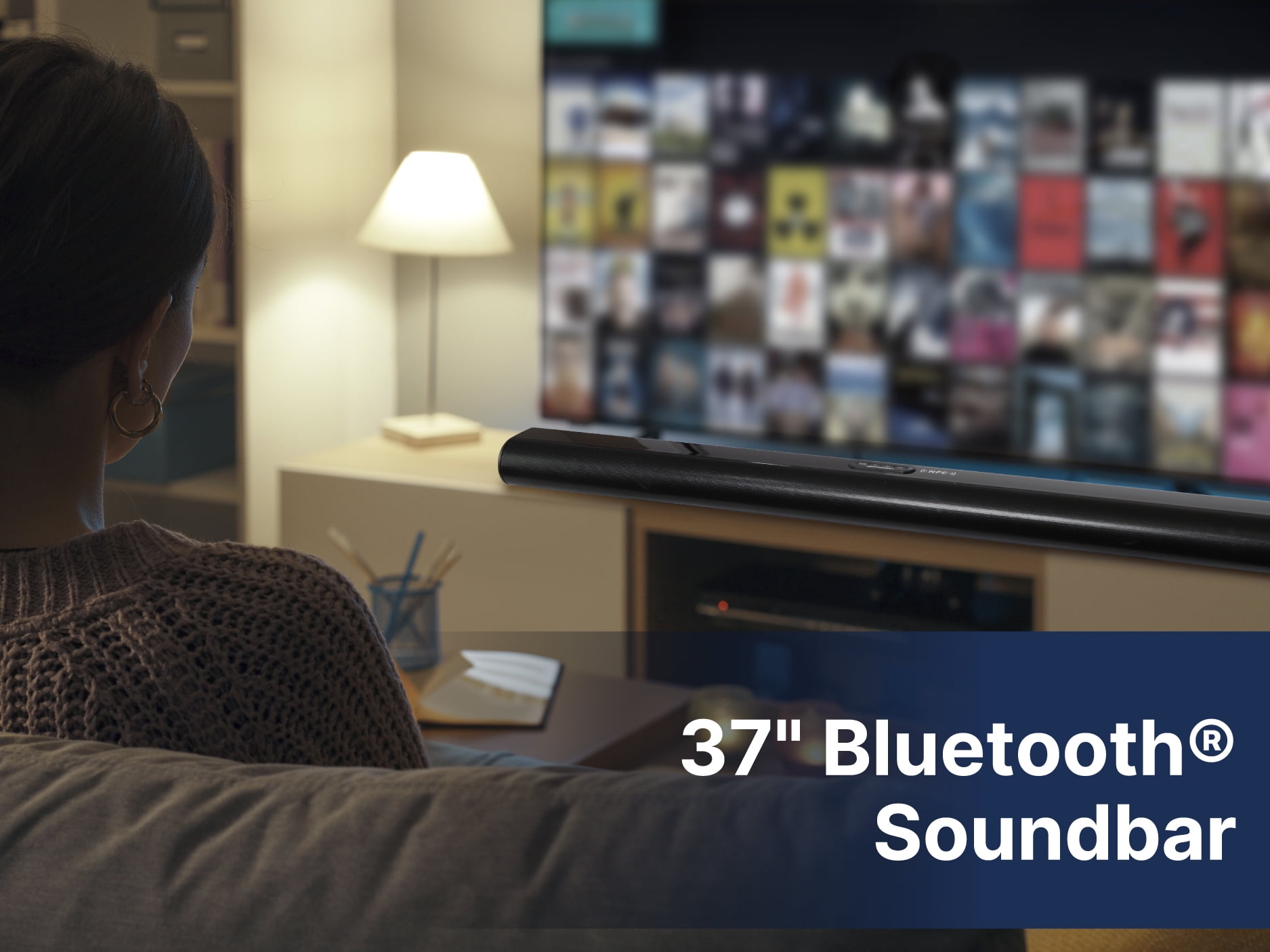 Emerson EHS-2002 37-inch Bluetooth Soundbar with Remote Control, Black - Image 5