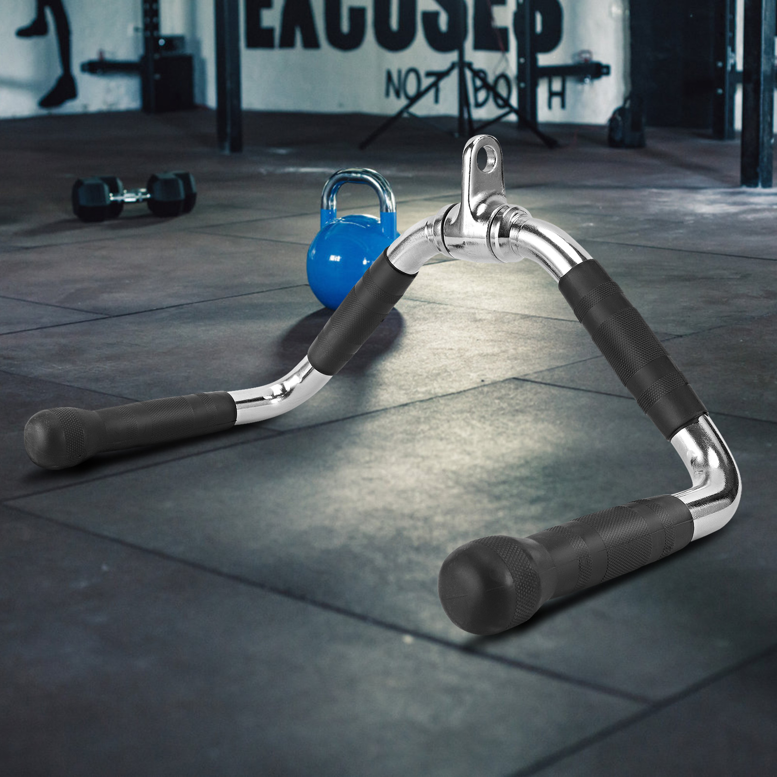 XPRT Fitness LAT Curl Pulldown Cable Machine Attachment Underhand Grip Bar, Solid Steel - Image 7