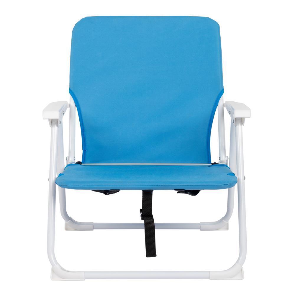 2 Pack Portable Beach or Camping Chair, Folding Load-Bearing 200 lbs Blue - Image 8