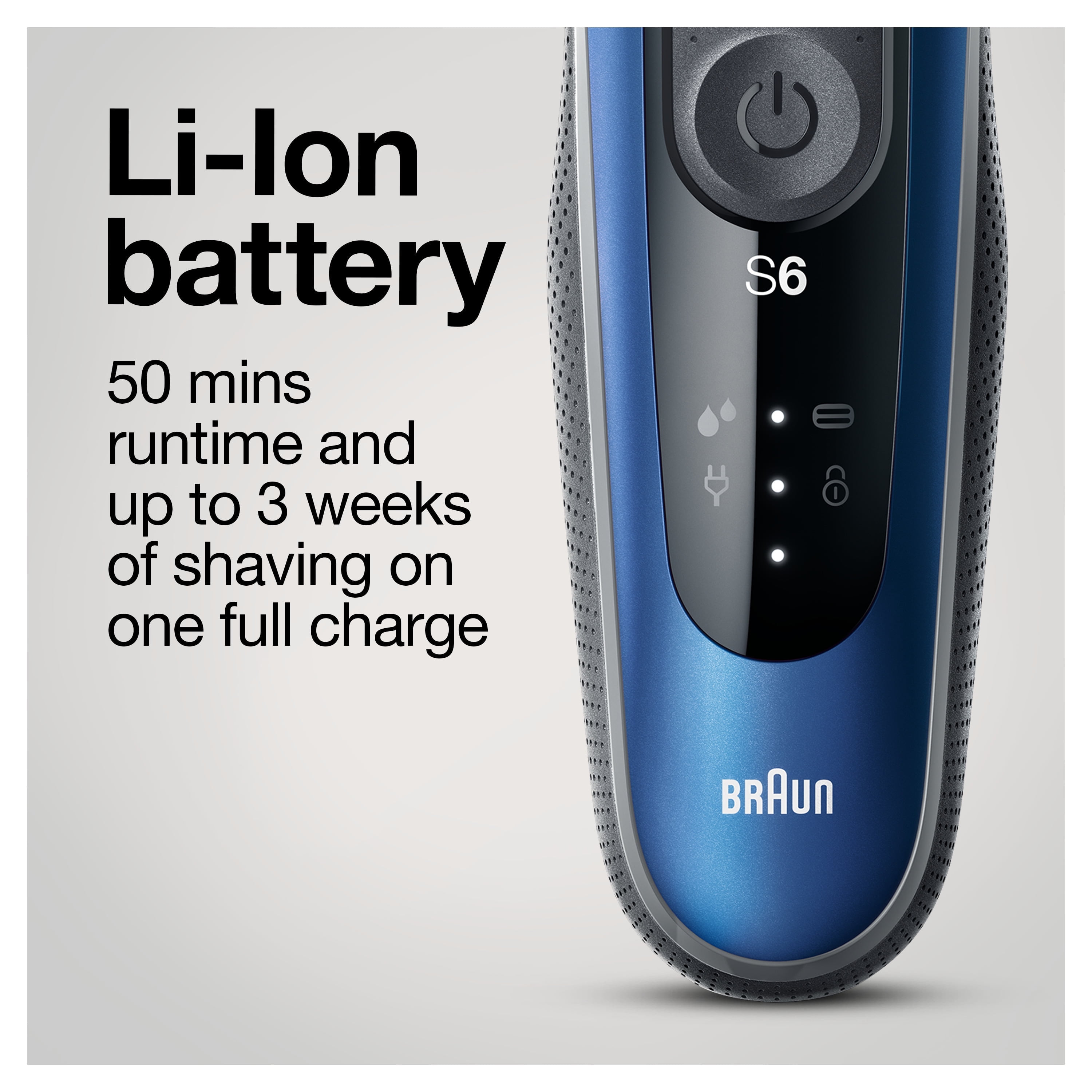 Braun Series 6 6072cc Men's Electric Shaver with Precision Trimmer, Blue - Image 11