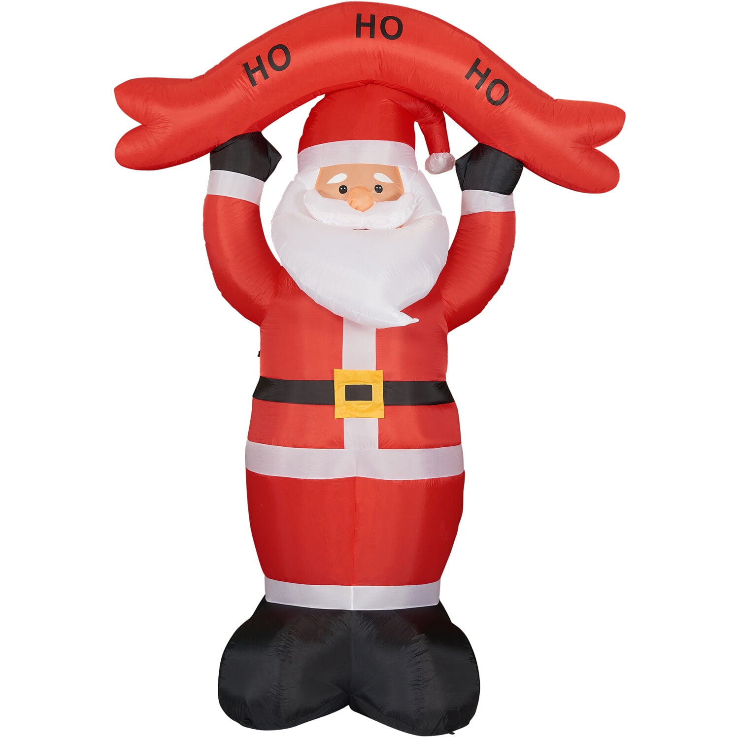 Fraser Hill Farm 10 ft Tall Santa Holding HO HO HO Sign, Outdoor Blow-Up Christmas Inflatable with Lights and Storage Bag, FHFSANTA104-L - Image 11