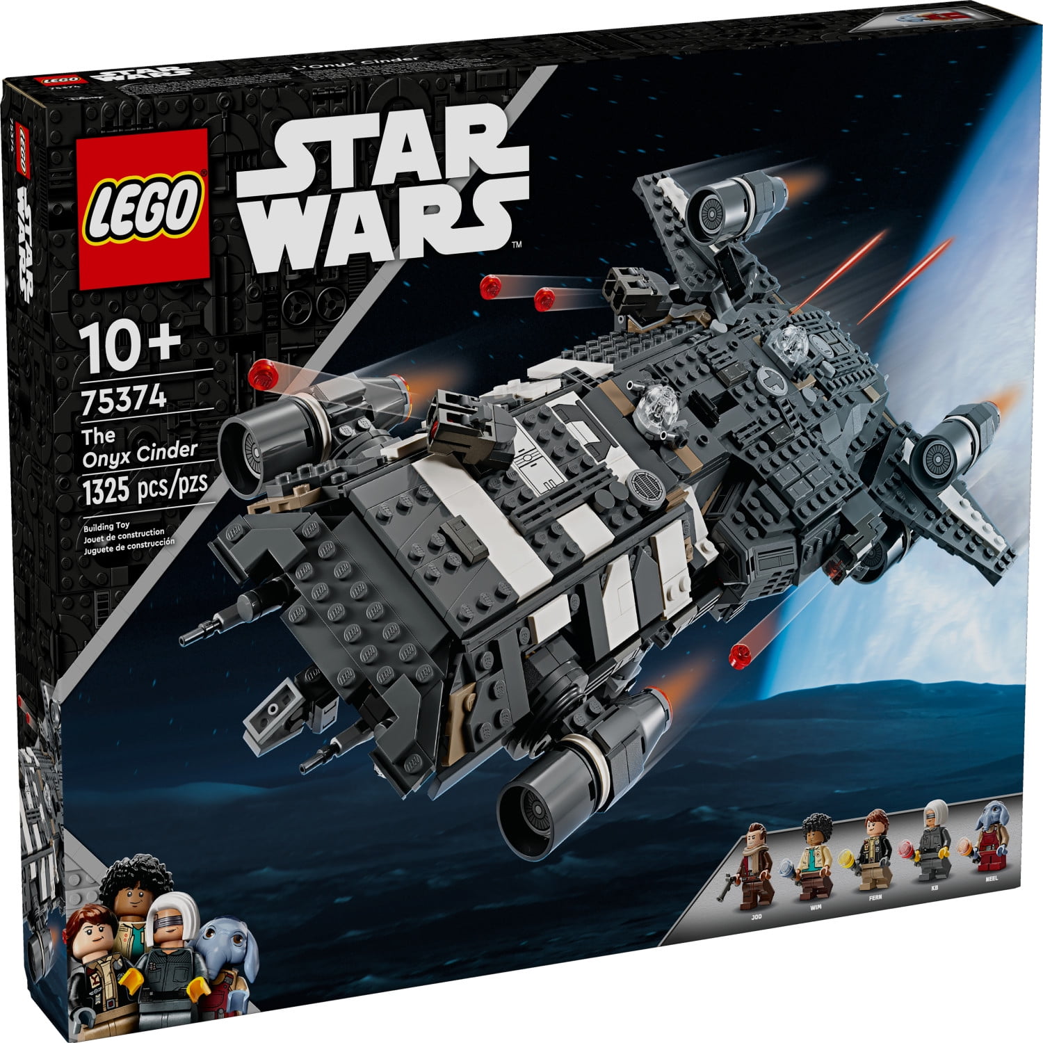 LEGO Star Wars: Skeleton Crew The Onyx Cinder Building Set, Star Wars Toy with 5 Minifigures, 75374 - Image 4