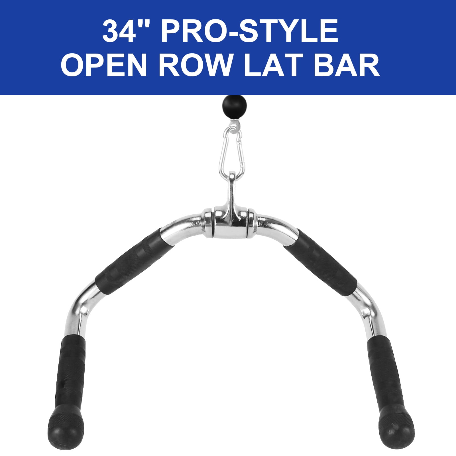 XPRT Fitness LAT Curl Pulldown Cable Machine Attachment Underhand Grip Bar, Solid Steel - Image 6