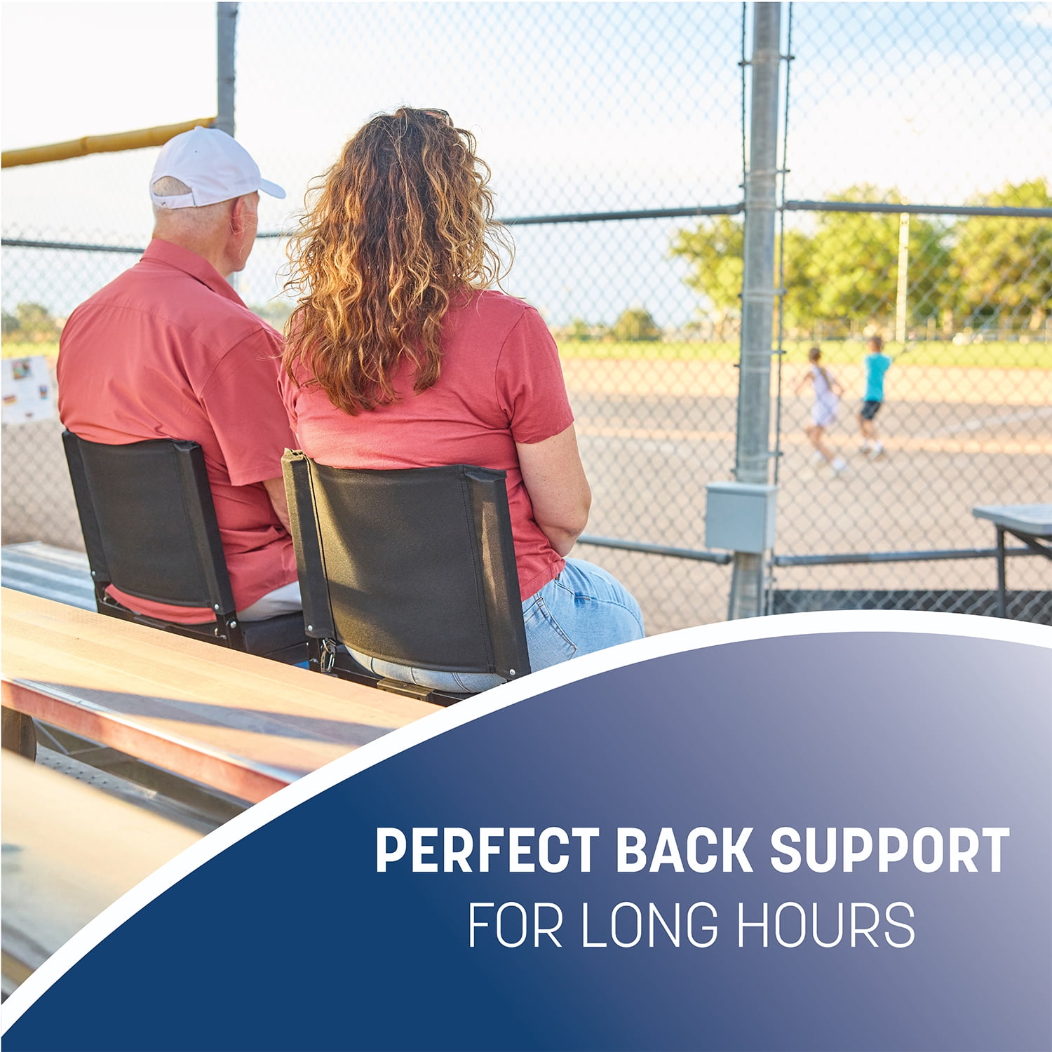 Skywalker Sports Foldable and Portable Stadium Seat, Cushion for Bleachers, Back Support - Image 7