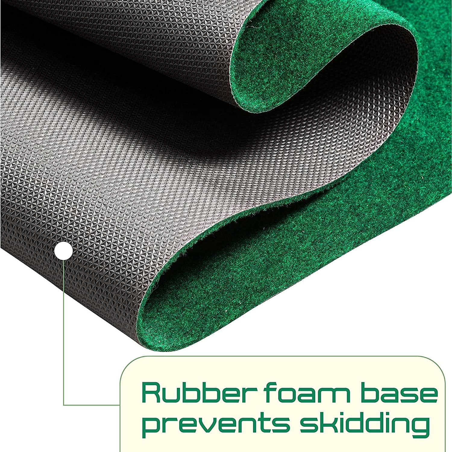 Abco Tech Golf Putting Mat | Putting Green Golf Mat | Grassroots Mat | Golf Mats Measure 9 x 3 feet | 3 Yellow Golf Balls Included - Image 5