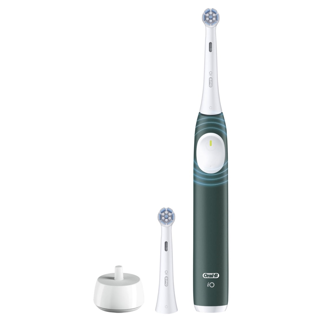 Oral-B iO Series 2 Rechargeable Electric Powered Toothbrush Starter Kit, Forest Green with 2 Brush Heads - Automatic Pressure Sensor to Protect Gums - 3 Modes - 2 Min Timer - Image 7
