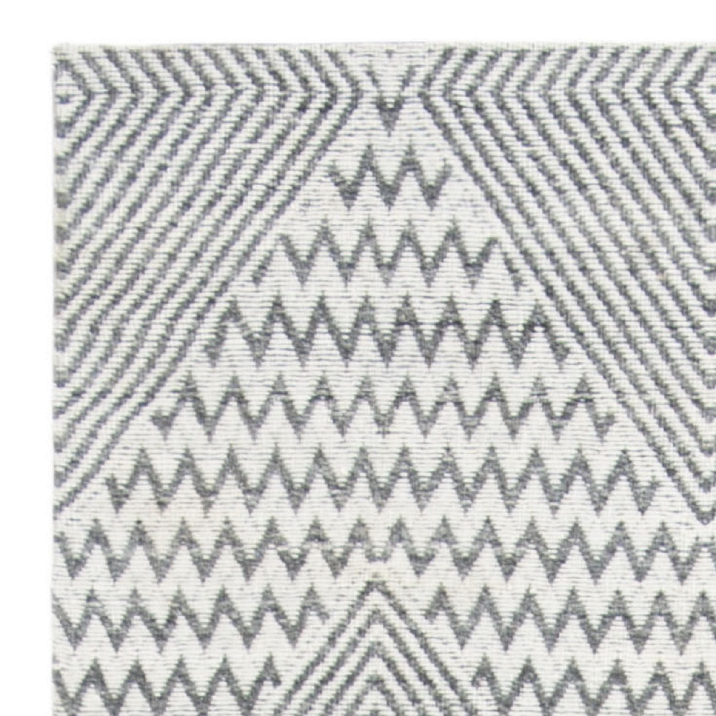 SAFAVIEH Marbella Aylen Geometric Runner Rug, Dark Grey/Ivory, 2'3" x 8' - Image 6