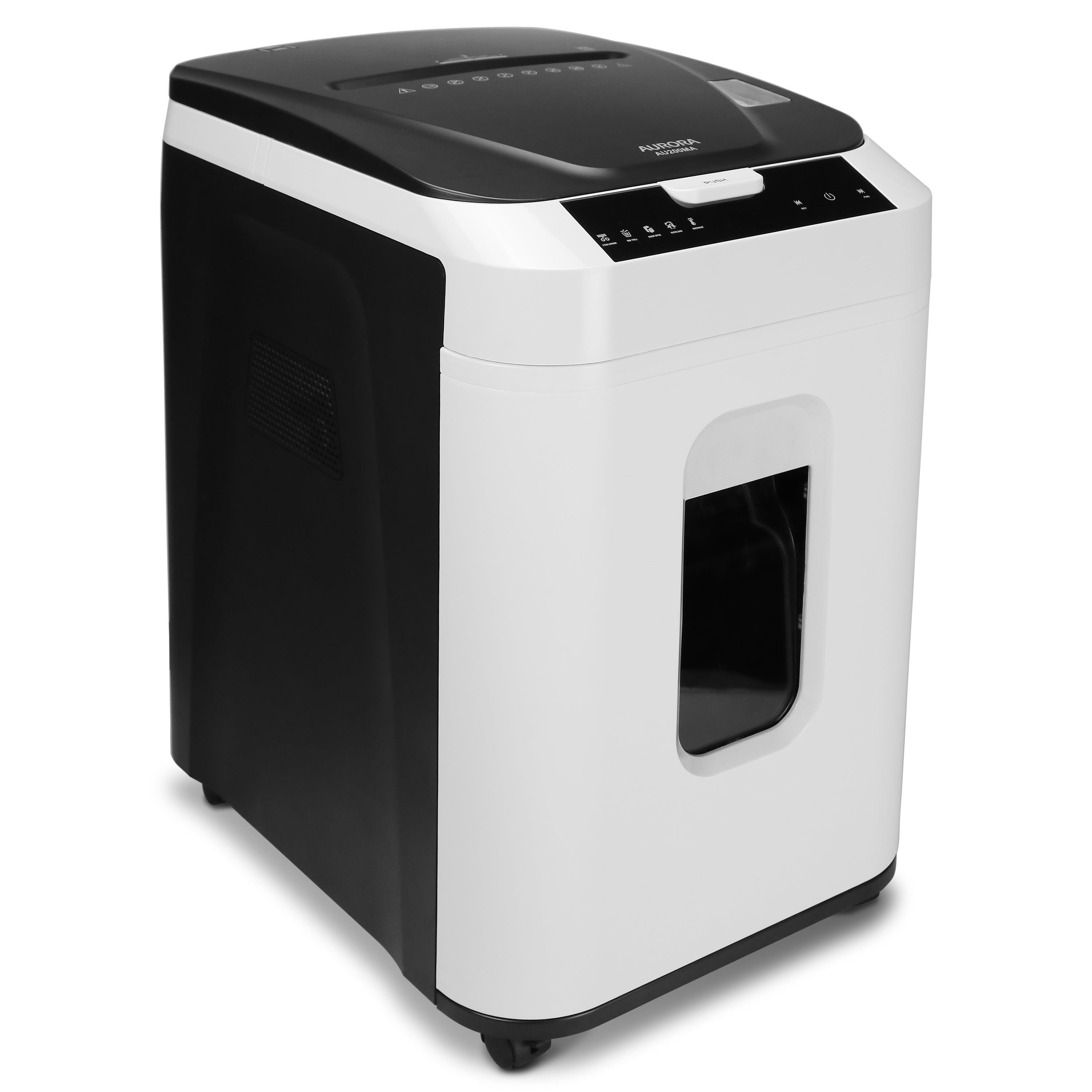 Aurora GB Commercial Grade 200-Sheet Auto Feed Micro-Cut Paper Shredder with Pullout Basket - Image 6