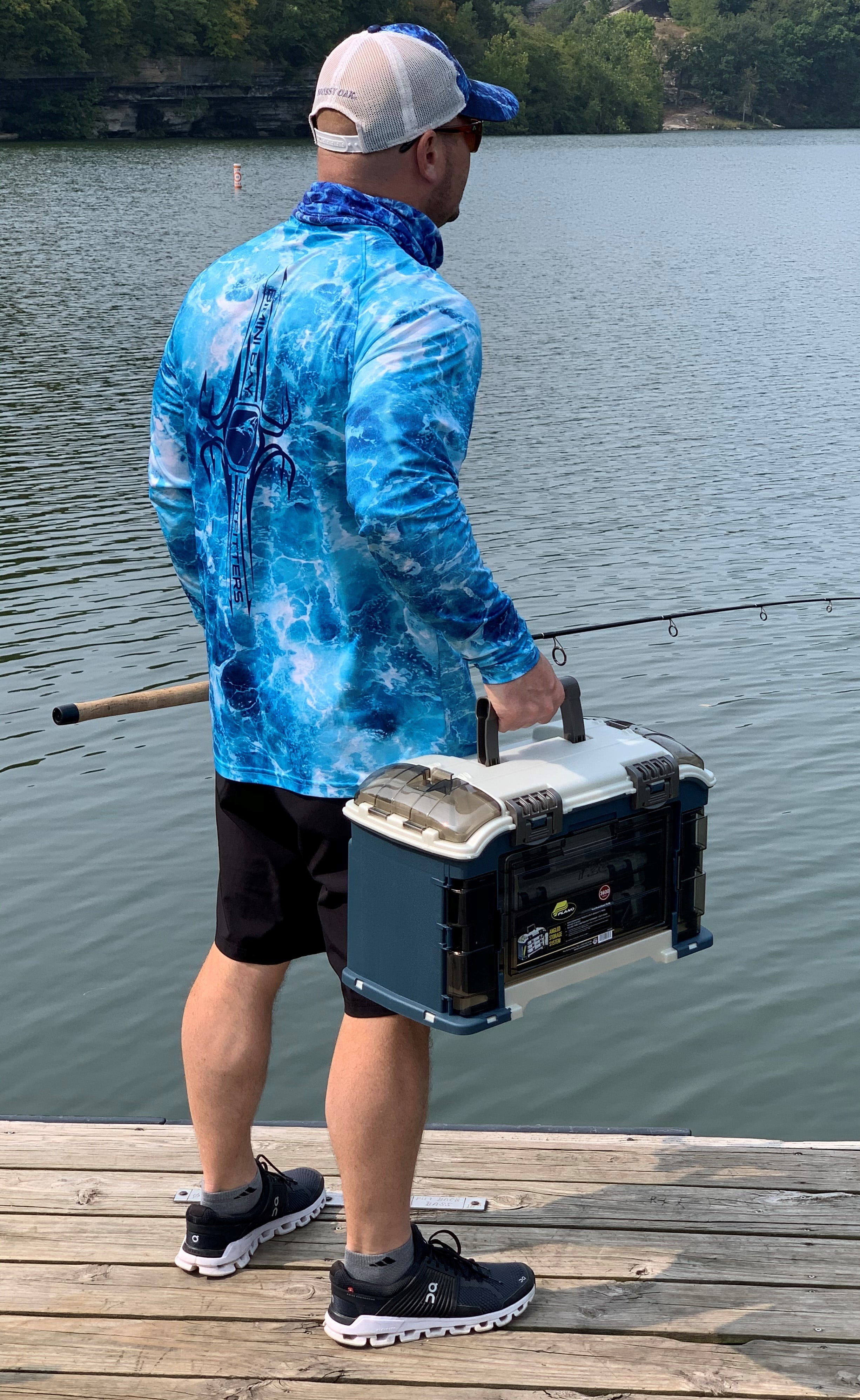 Plano Elite Angled Tackle System 3700, Blue and Silver - Image 10