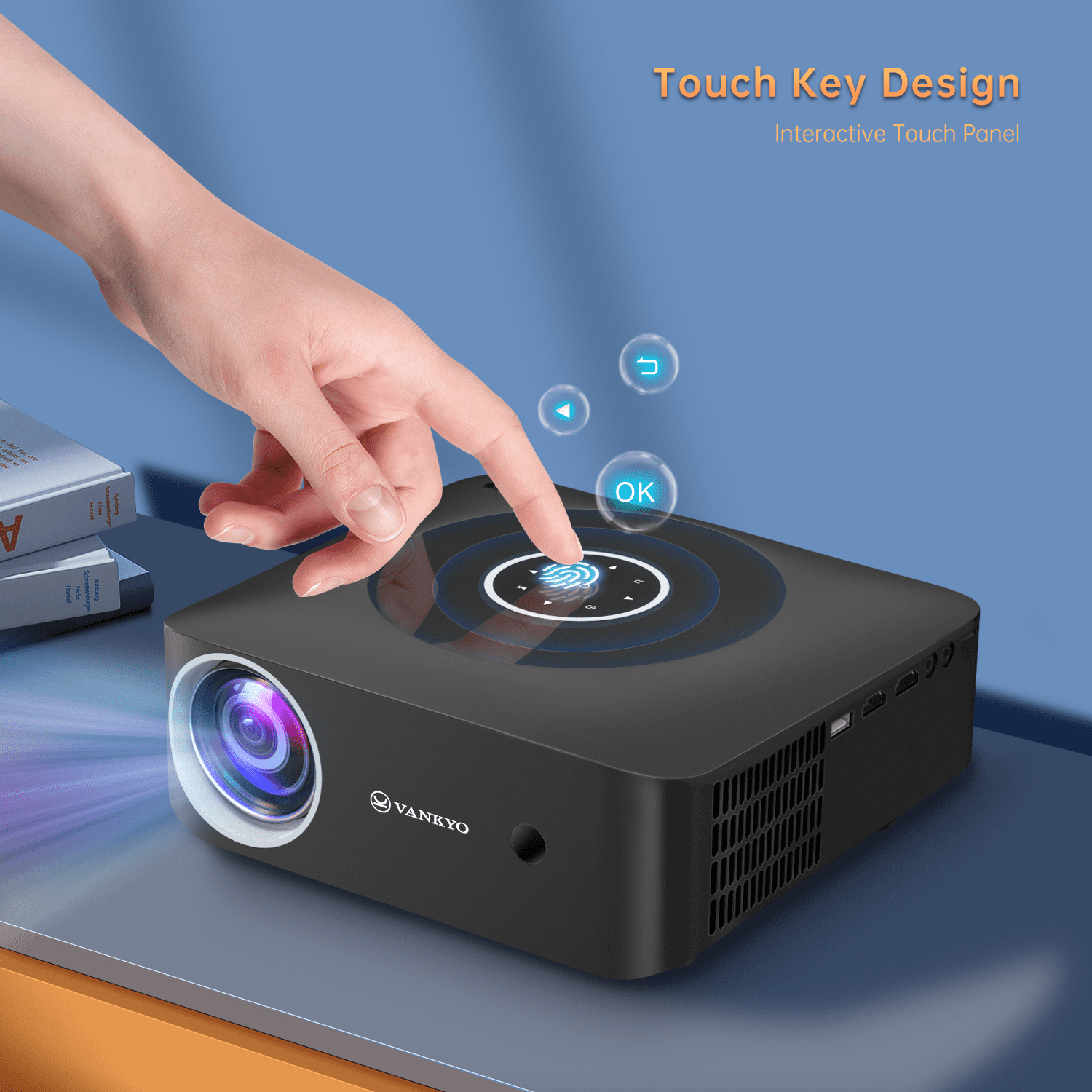 VANKYO Leisure Wifi 1080P Full HD LCD Mini Projector, Black - Image 6