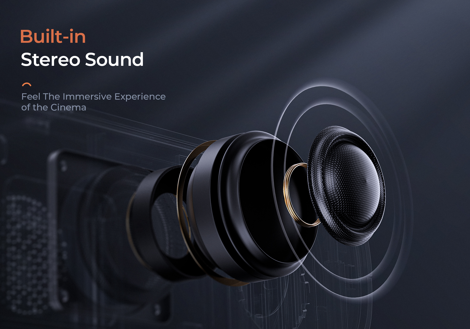 VANKYO Native 1080P WiFi Projector, Dolby_Audio Sound Support, Home Theater Projector Compatible w/TV Stick, iOS, Android, Laptop, Console - Image 5