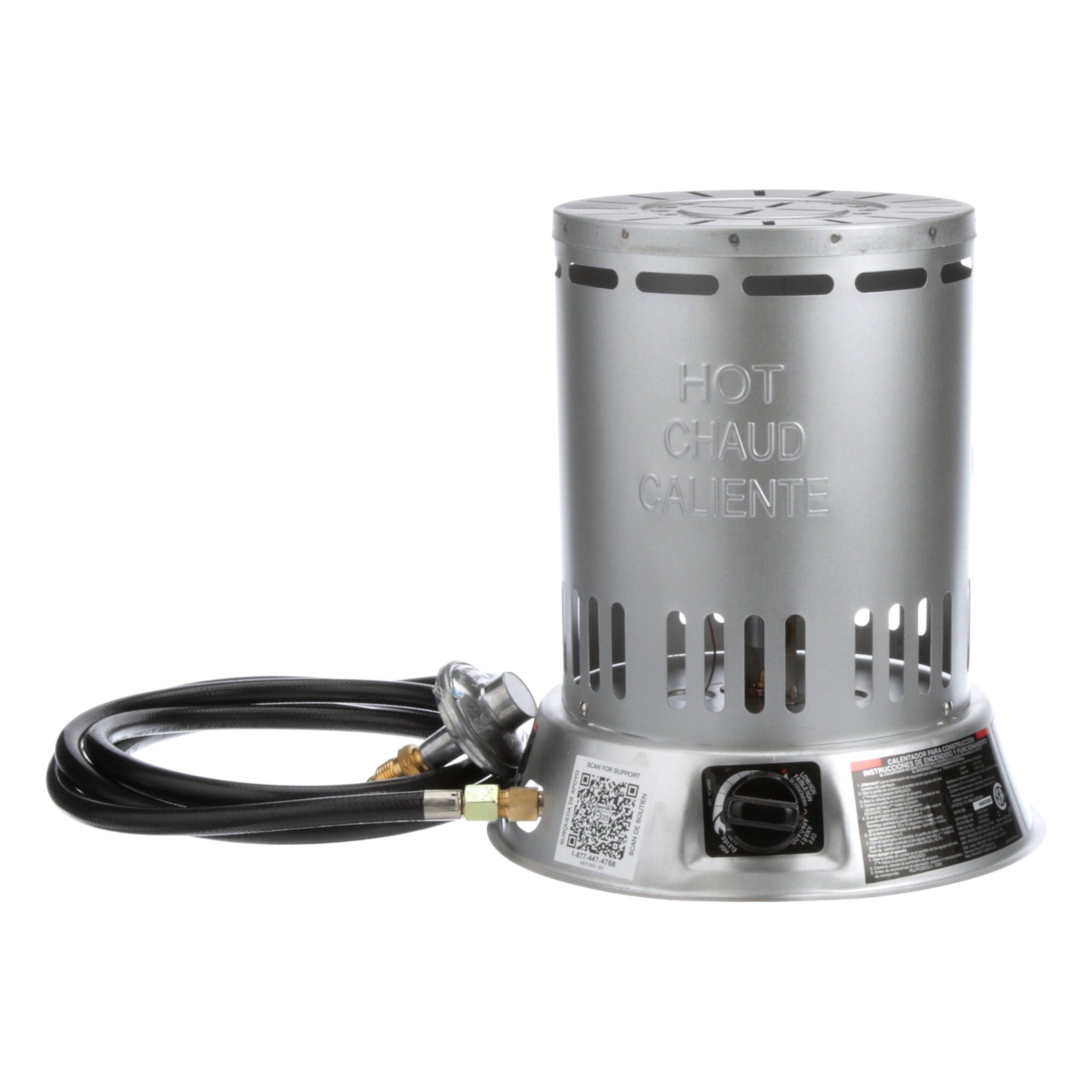 Dyna-Glo 15,000-25,000 BTU Indoor/Outdoor Portable Propane Convection Heater with 10 ft. Hose and Regulator - Image 5