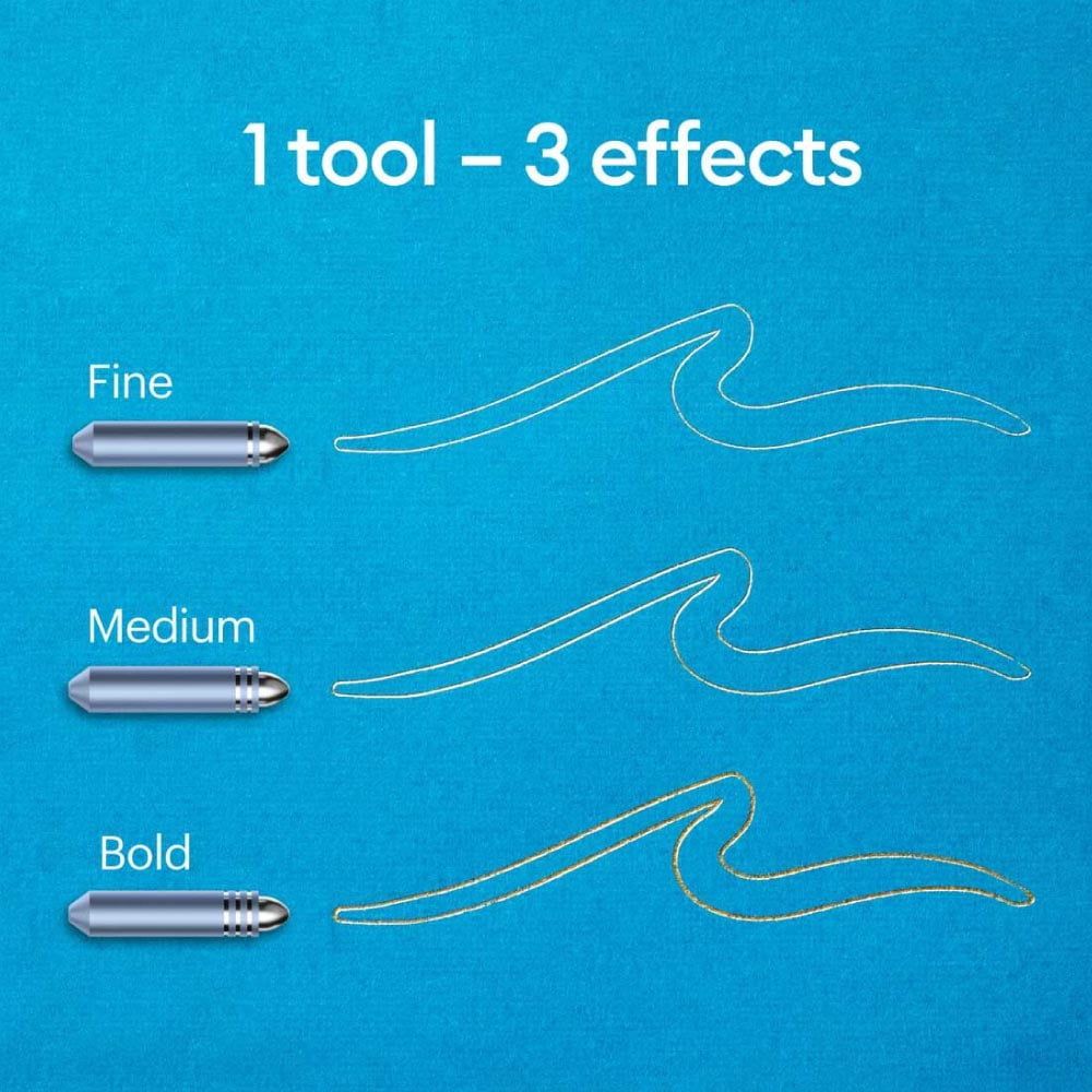 Cricut Machine 3-in-1 Foil Transfer Kit, Gold and Silver Transfer Sheets, 12x12 - Image 5