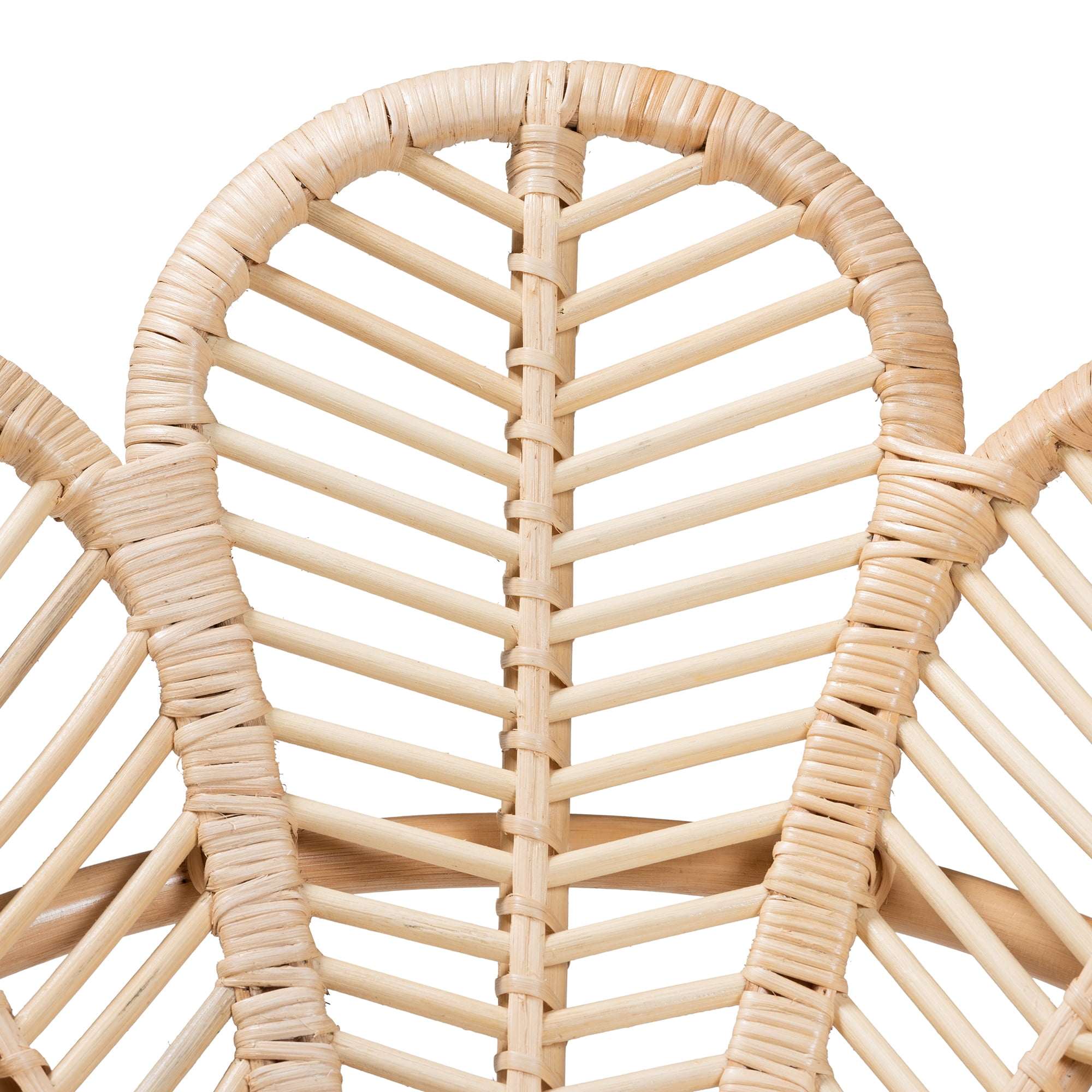 bali & pari Bianca Rattan BOHO Flower Chair, Natural Brown - Image 3