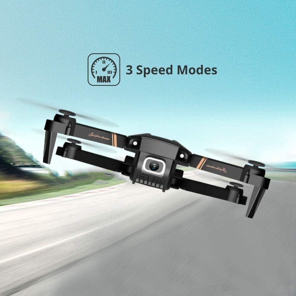 4DRC Drone with 1080P HD Camora for Kids and Sons, FPPV Live Vedio 2 Meduler Batteries Black - Image 4