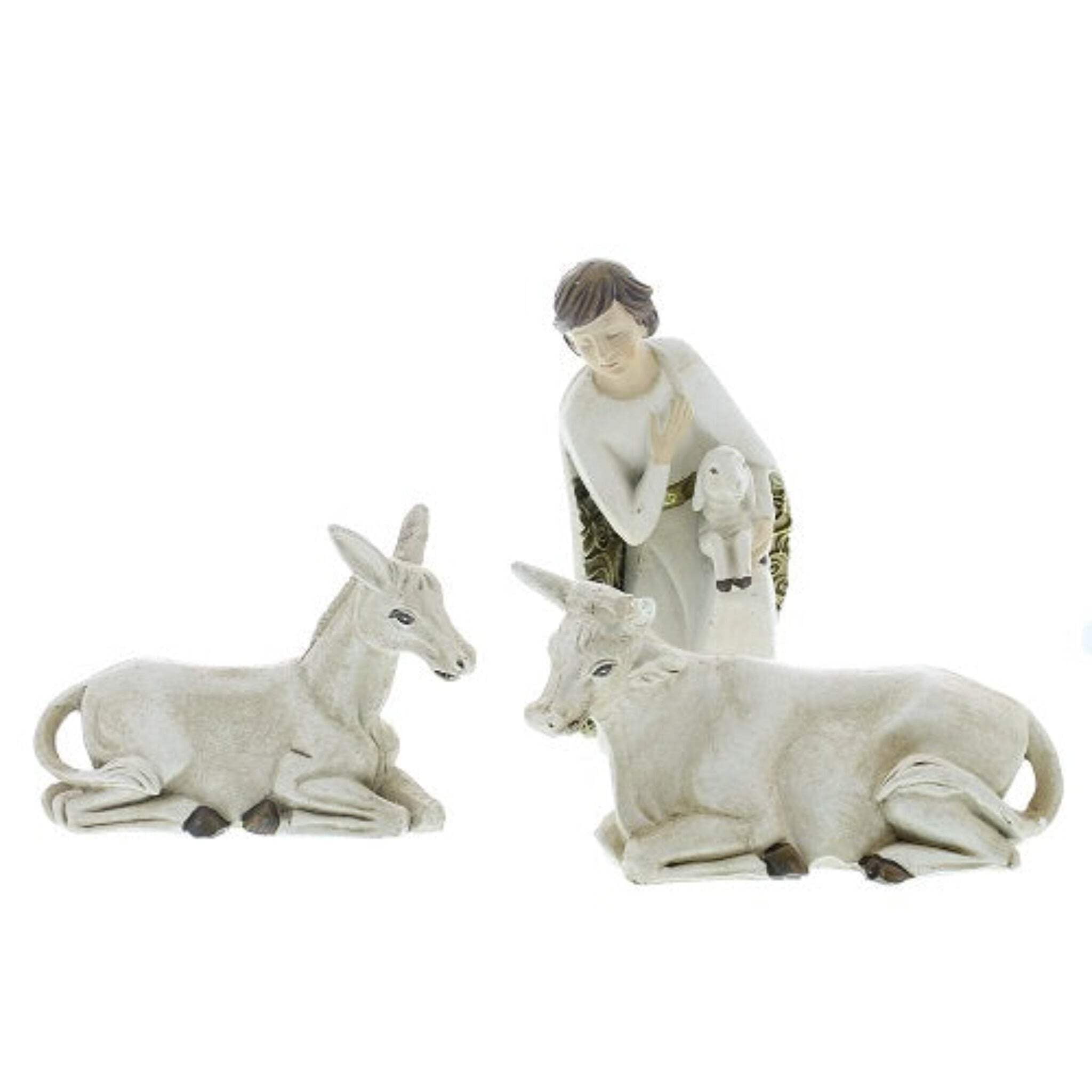 Ivory and Gold Christmas Nativity 10 Piece Set Holiday Decoration New 31379 - Image 7