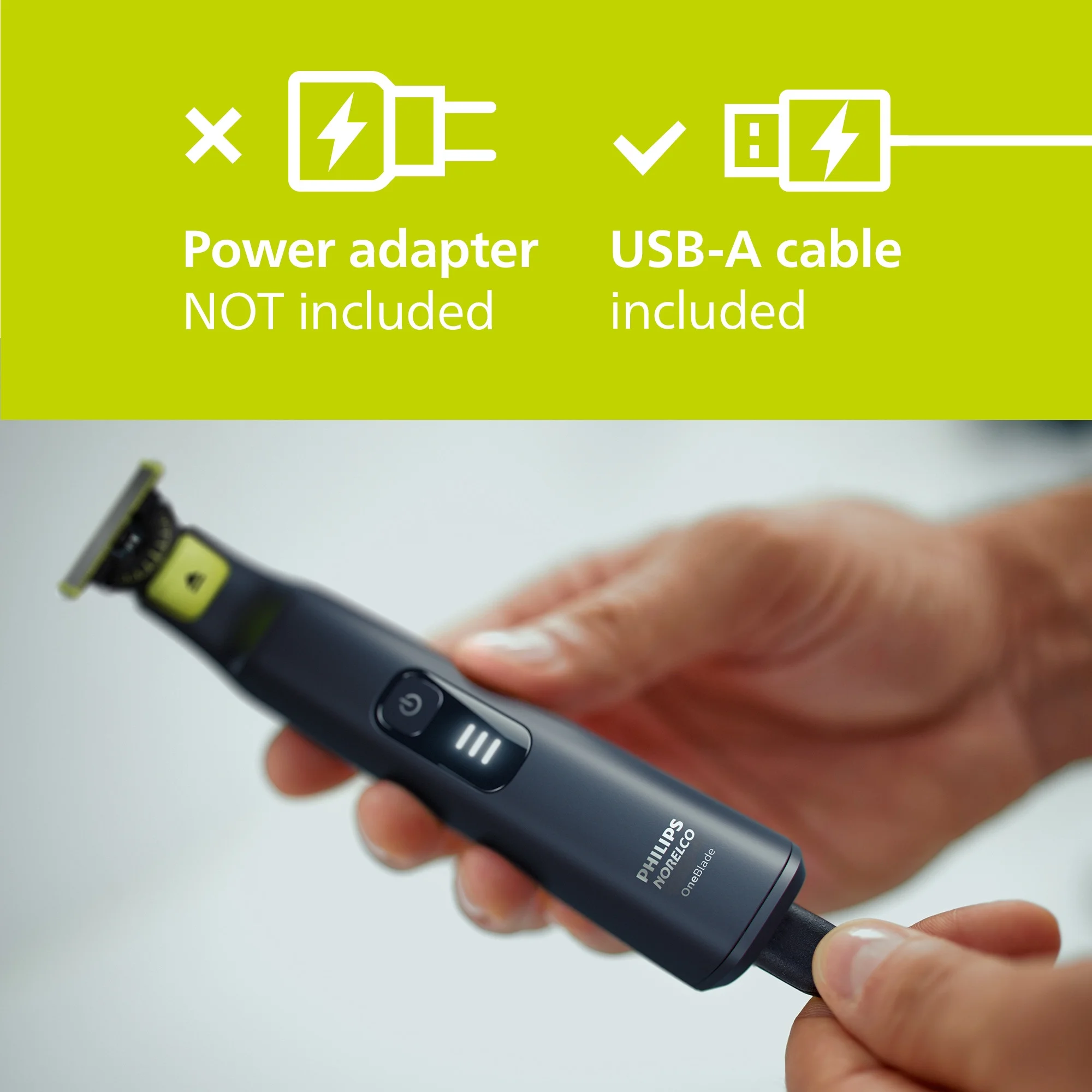 Philips Norelco Oneblade 360 Pro Hybrid Face & Body Electric Trimmer QP6542/70 - Image 2