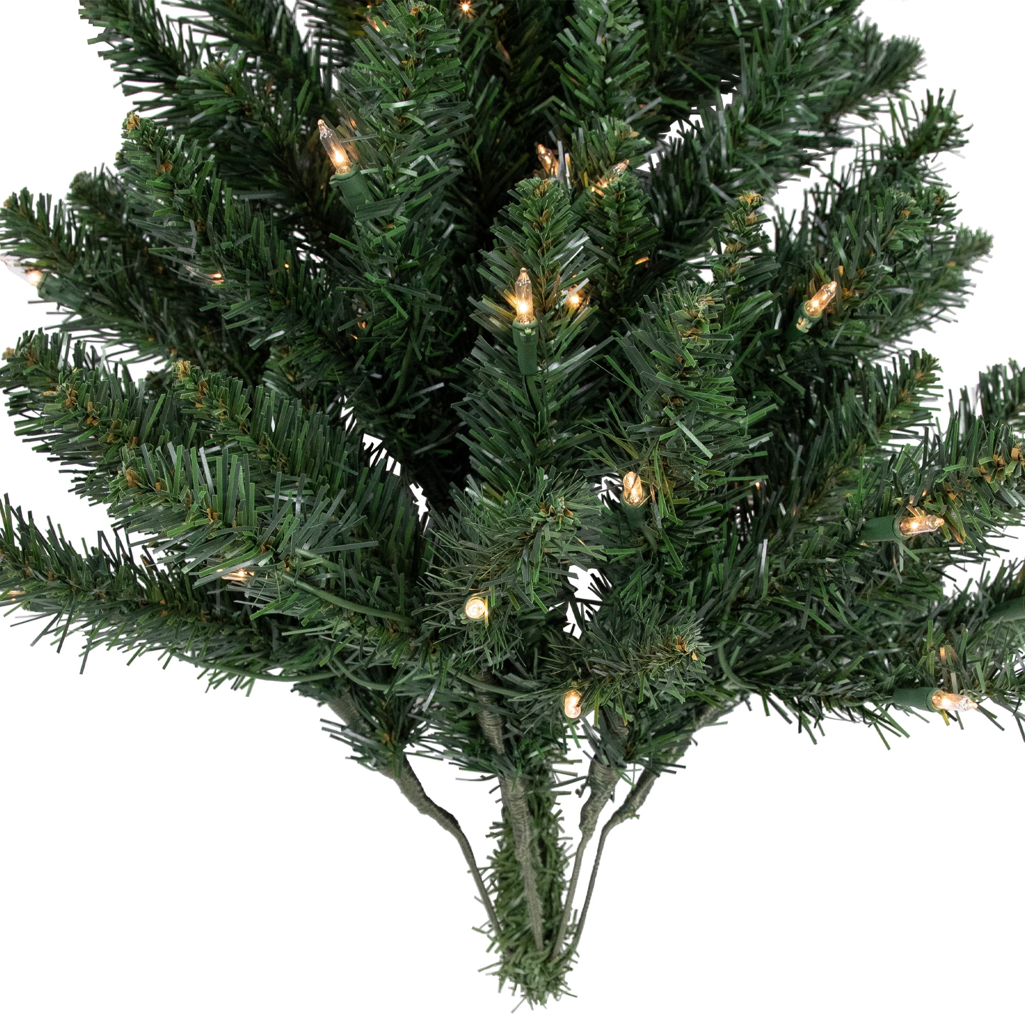 Northlight Pre-Lit Buffalo Fir Artificial Christmas Wall Tree - 3' - Clear Lights - Image 8
