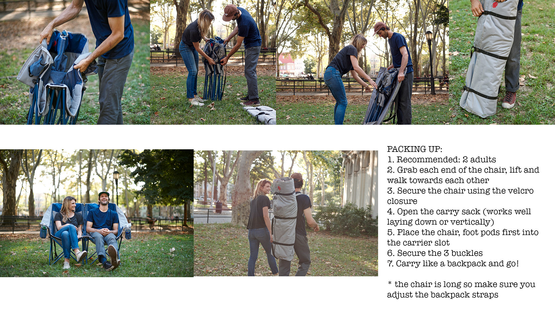 OmniCore Designs MoonPhase Double Loveseat Quad Camp Chair - Image 3