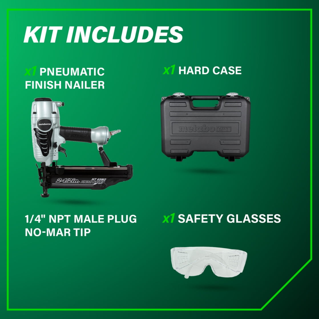 Metabo HPT 16-Gauge Finish Nailer with Air Duster, Ideal for Molding, Chair Rail and Cabinetry, Lightweight 3.7 lbs - Image 6