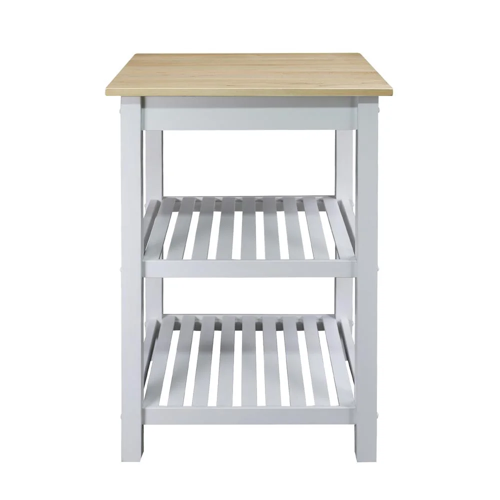 Sunrise Kitchen Island with American Harvest Hardwood Top - Image 6