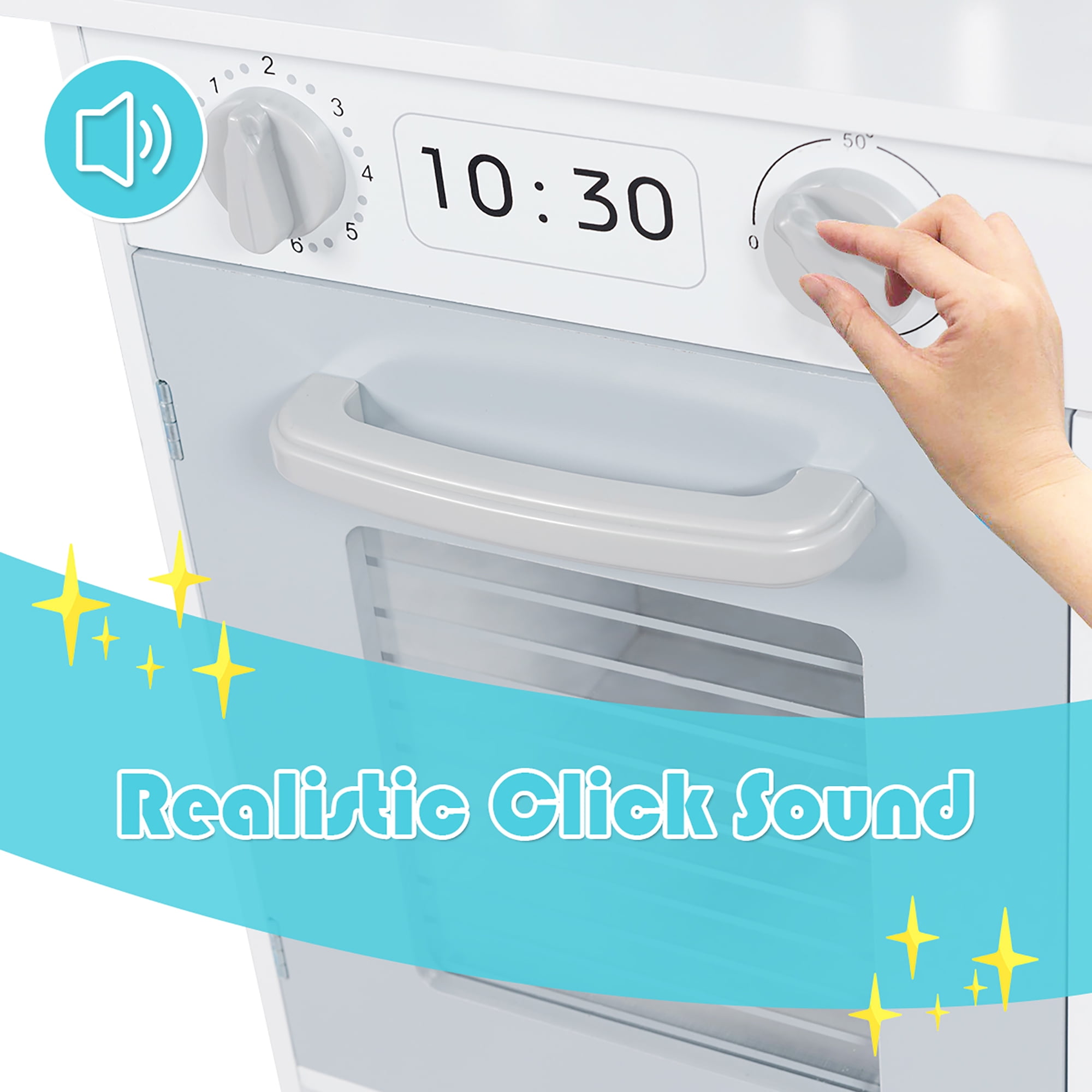 Costway Kids Kitchen Playset Cookware Cooking Set with Pots & Pans - Image 3