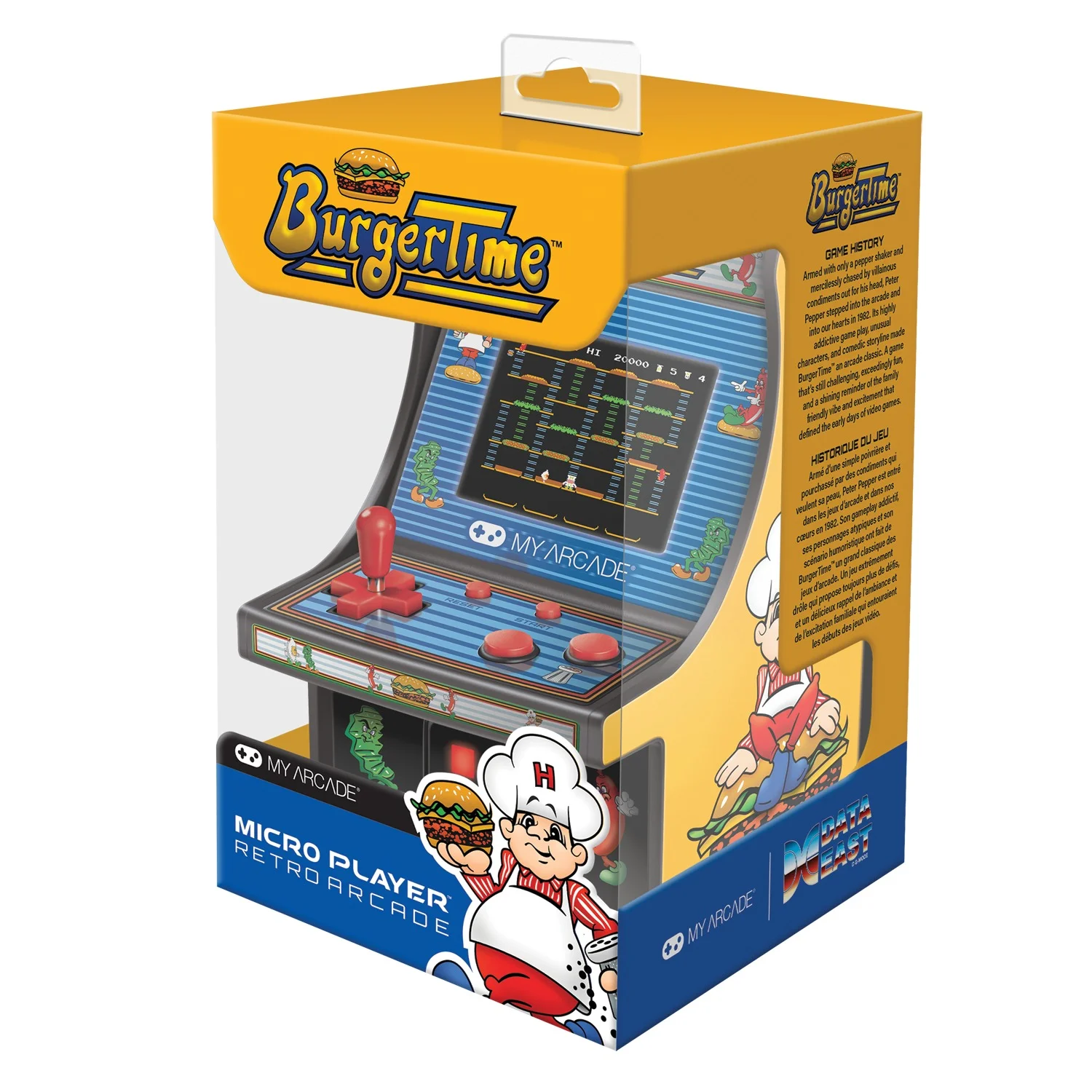 6" Retro Burgertime Micro Arcade - Image 4
