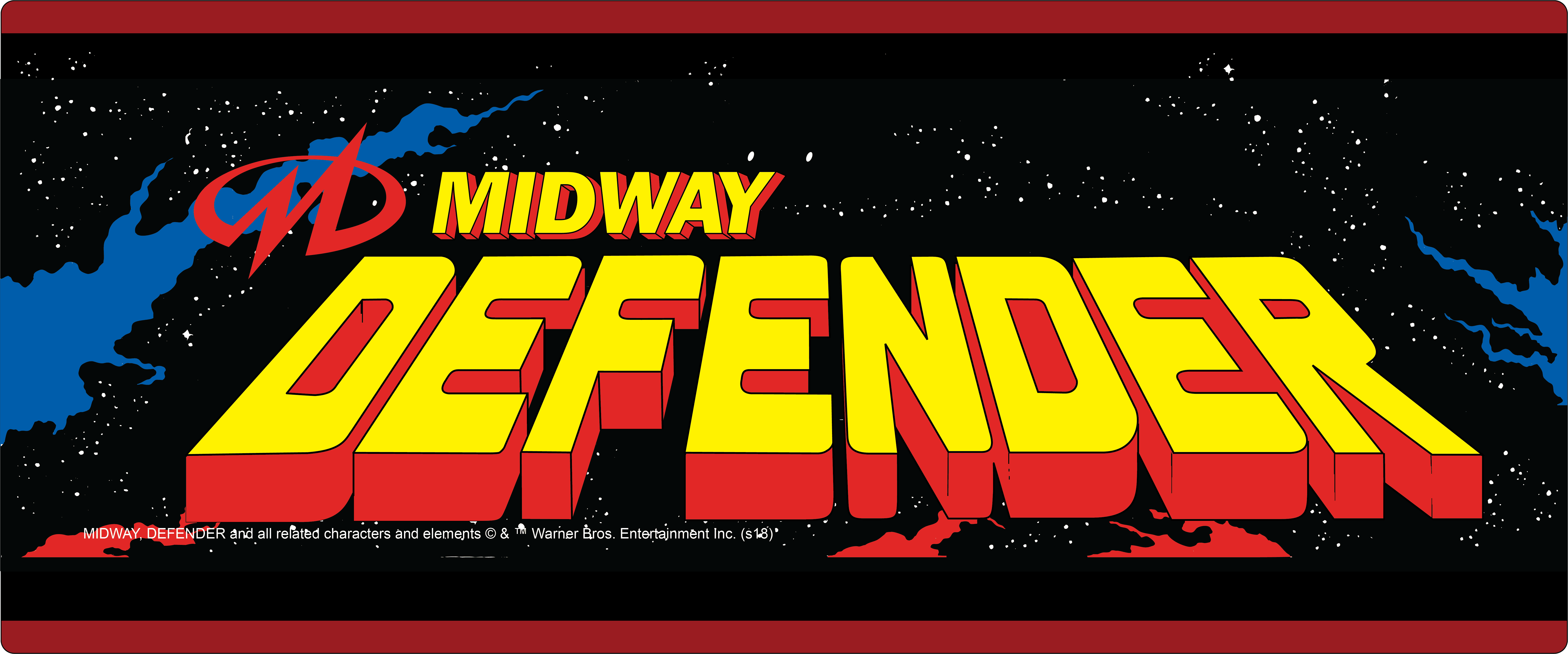 Arcade1up Defender Light Up Wall Mounted Marquee (24in X 10in) - Image 3