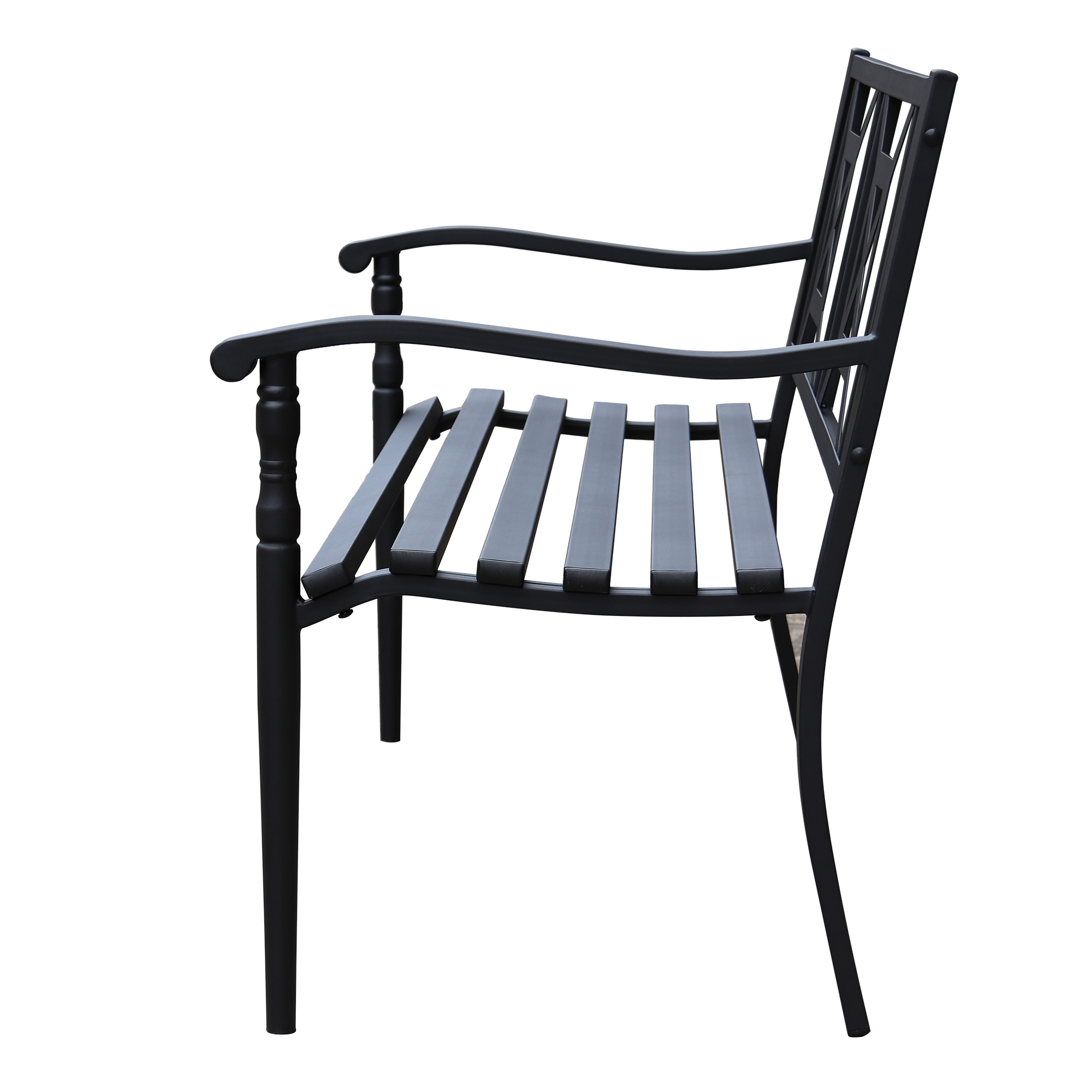 Abble Steel Garden Bench - Image 7