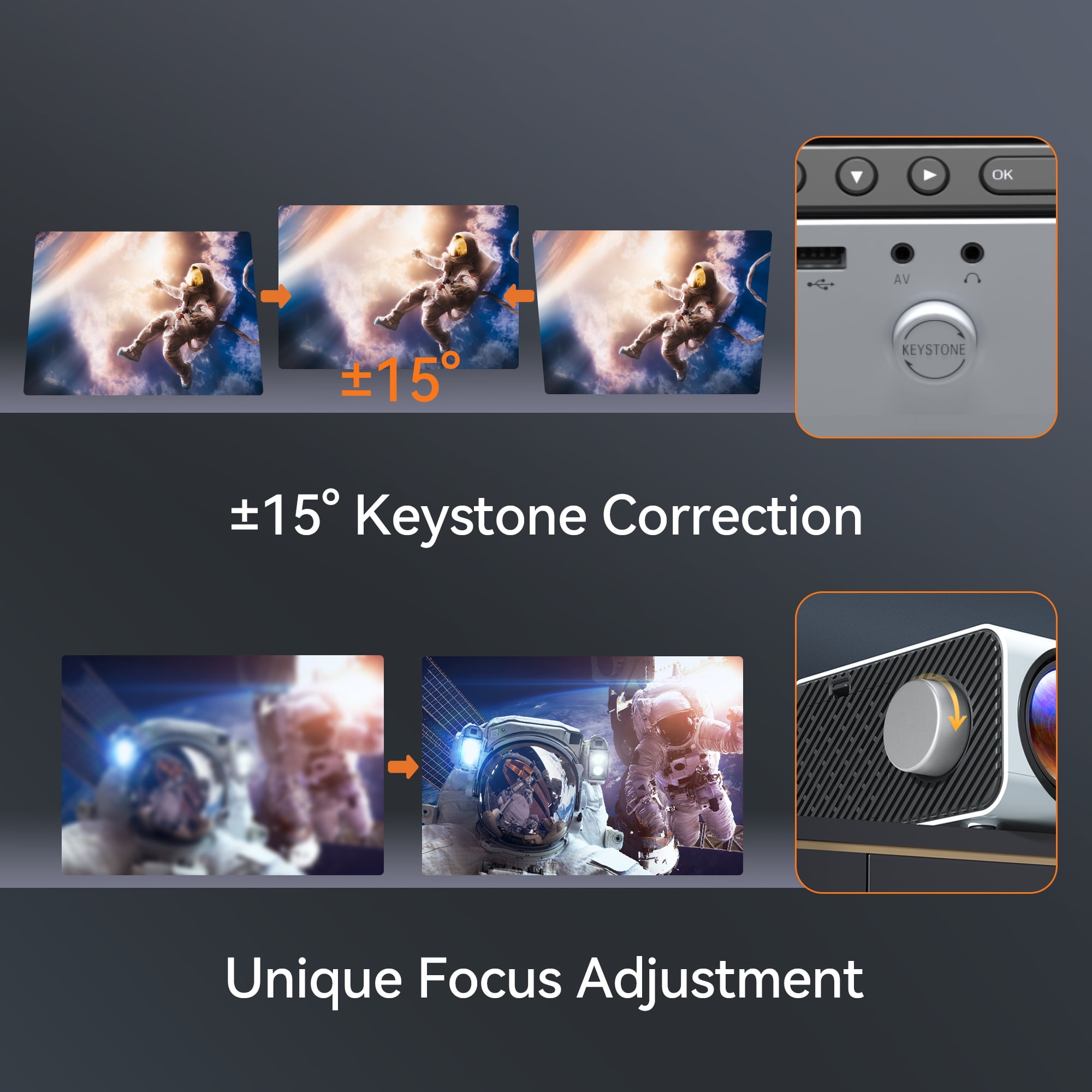 VANKYO Leisure 495W Native 1080P Mini Projector, Full HD 5G WiFi Video Projector with Bluetooth - Image 8