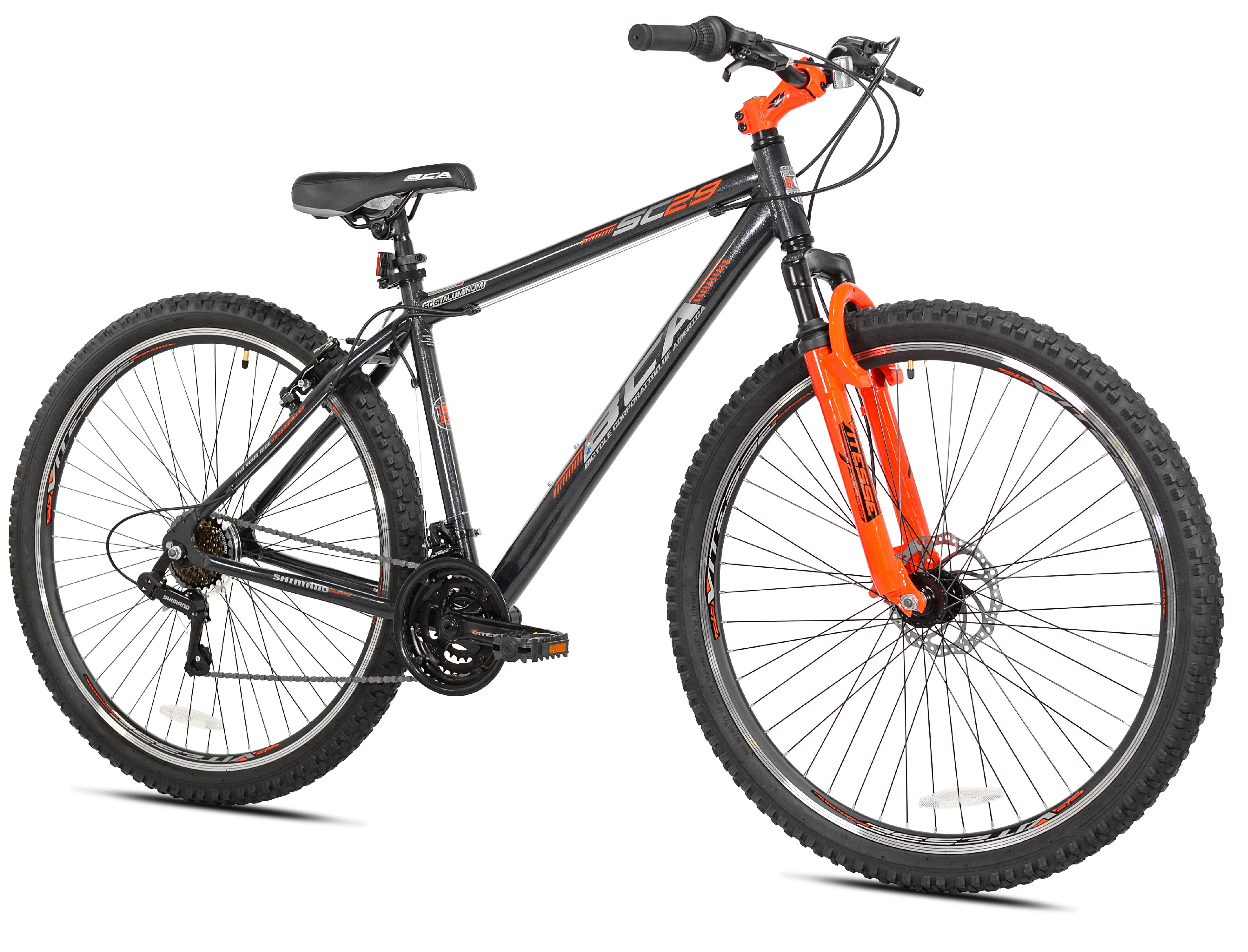 29" BCA SC29 Adult Mountain Bike, Adult, Ages 13+, Gray/Orange - Image 5