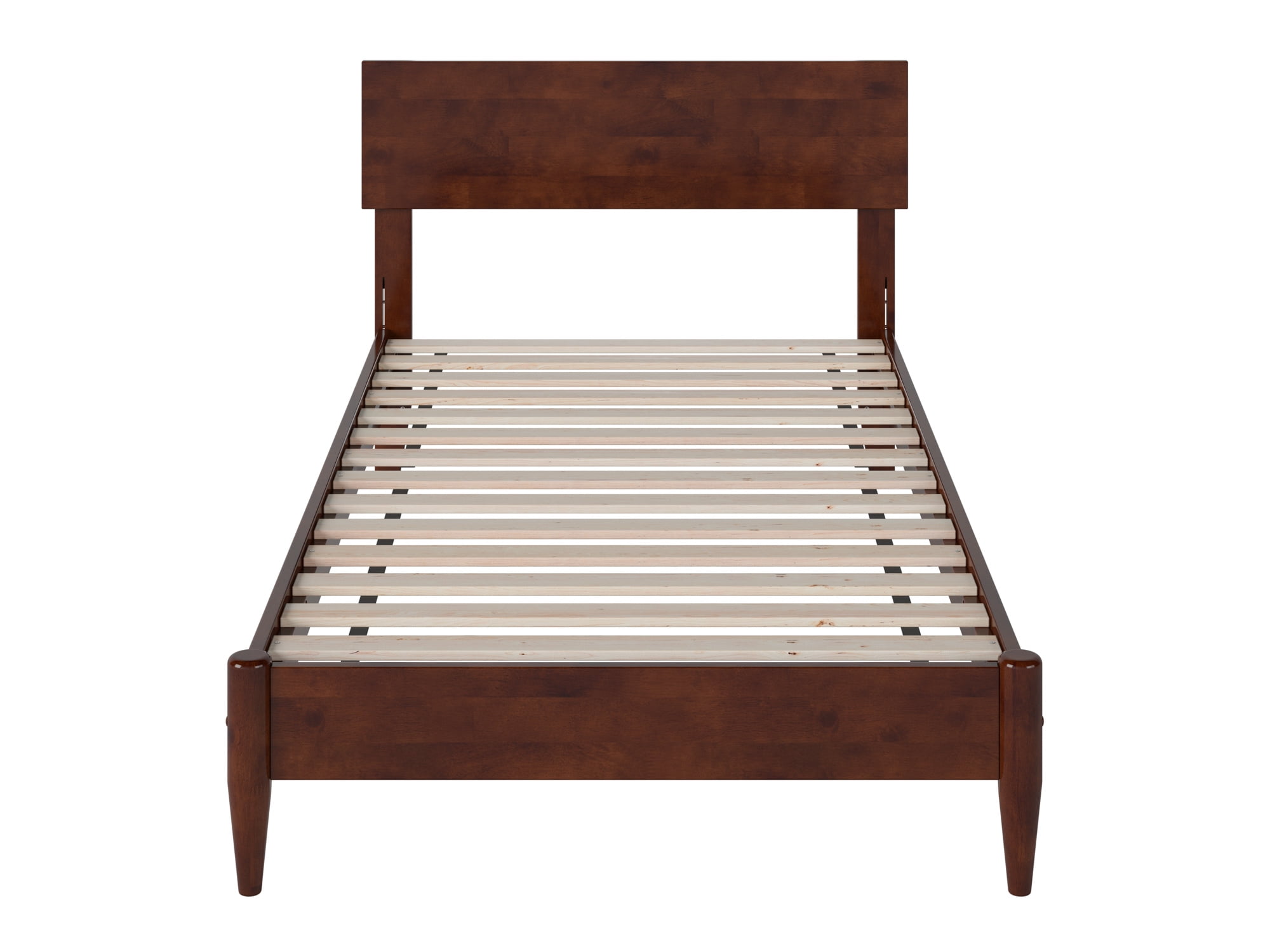 AFI Aria Twin Modern Solid Wood Low Profile Platform Bed, Walnut - Image 11