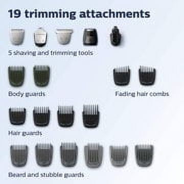 Philips Norelco MG7750/49 Multigroom Series 7000, Men's Grooming Kit with Trimmer for Beard, Head, Body, and Face - No Blade Oil Needed - Image 14
