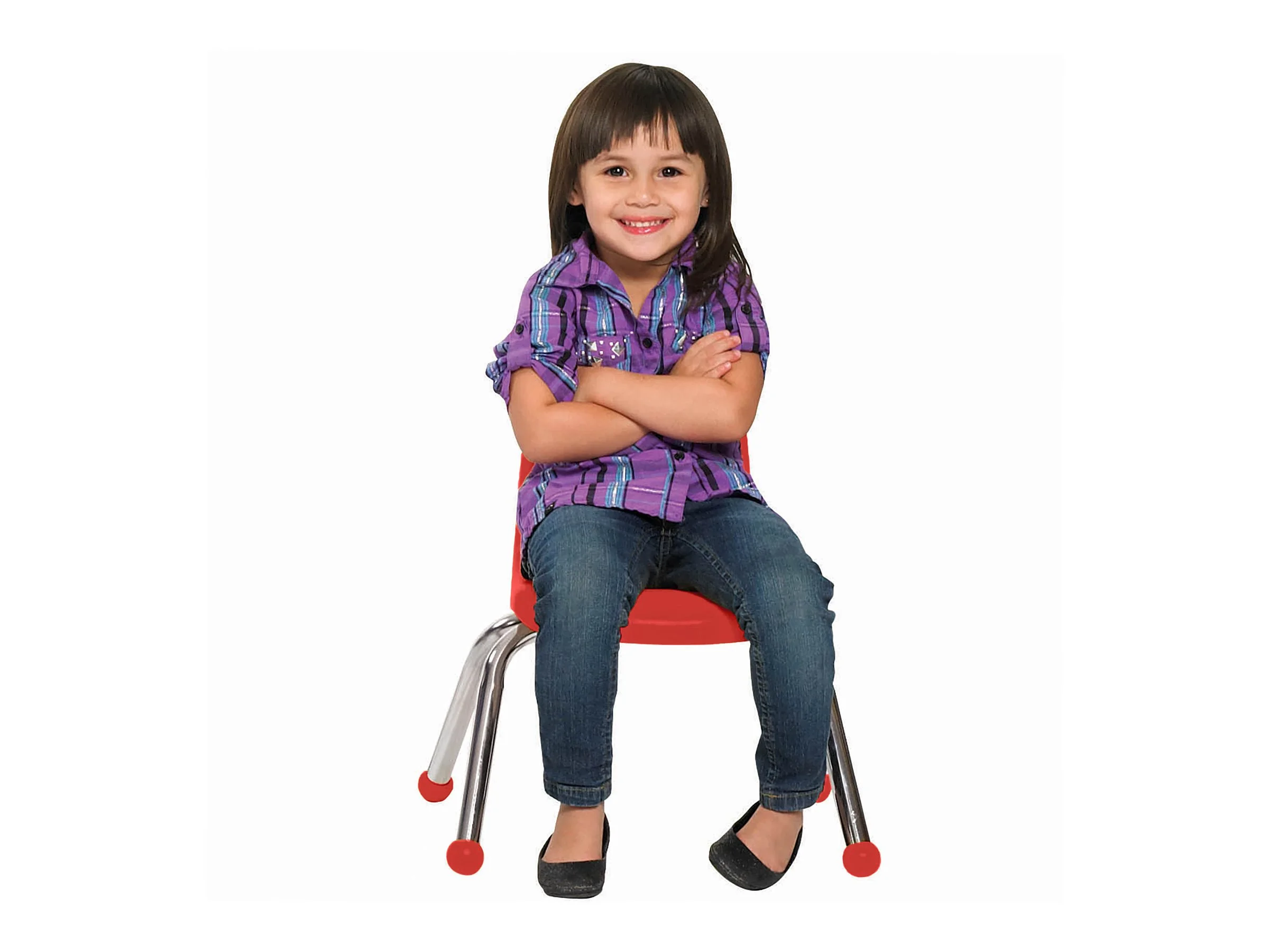 10in Stack Chair Ball Glide, 6-Pack - Image 3