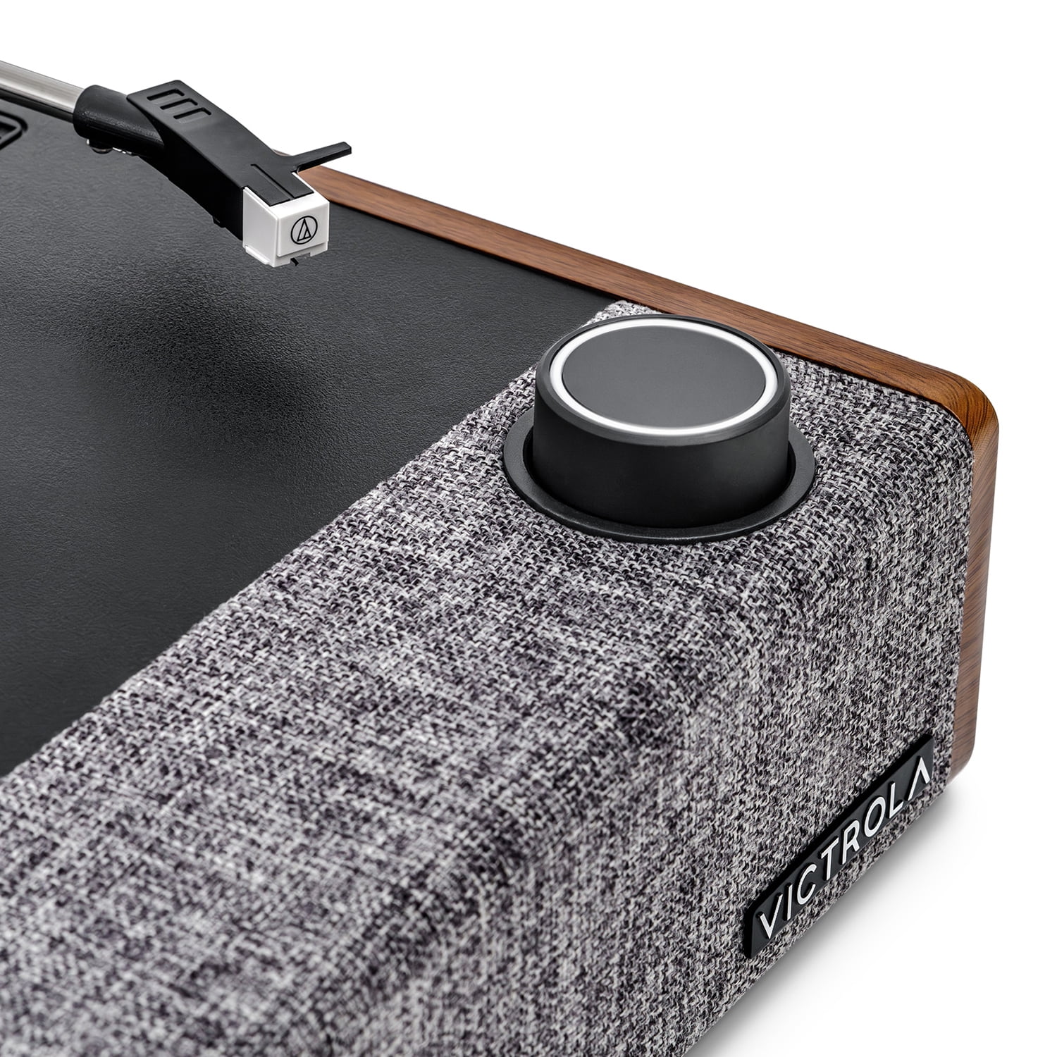 Victrola Eastwood II 3-Speed Bluetooth Record Player with Audio-Technica Cartridge & Built-in Speakers, Walnut - Image 4