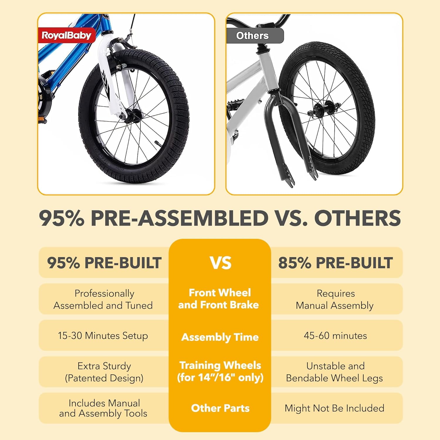 Royalbaby Freestyle 18 In Blue Kids Bike Boys and Girls Bike with Kickstand and Water Bottle - Image 6