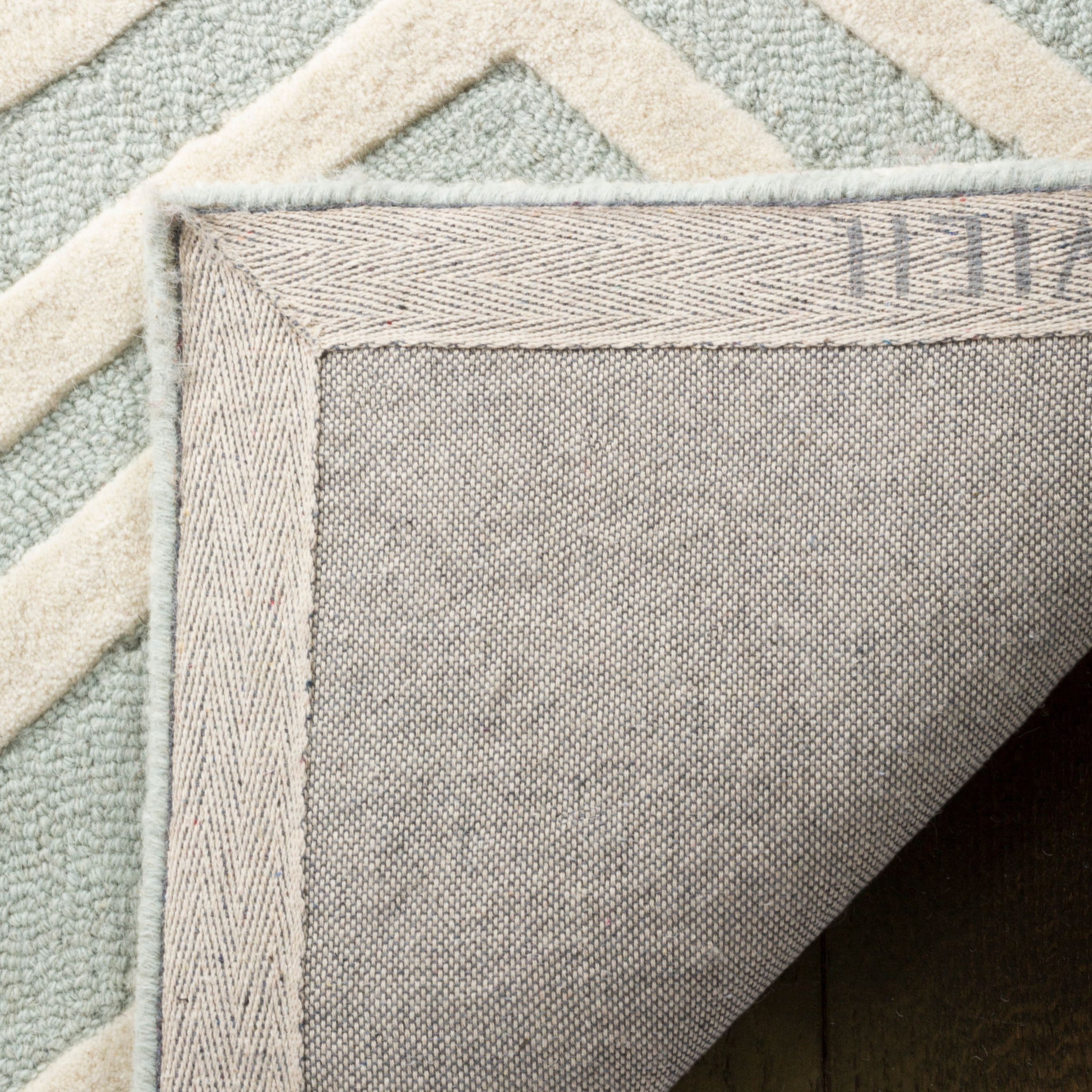 Safavieh Handmade Kids Erza Wool Rug Green,Ivory 5' x 5' 5' x 8',5' Round Indoor,Handmade Living Room,Kids Room,Bedroom Round - Image 4